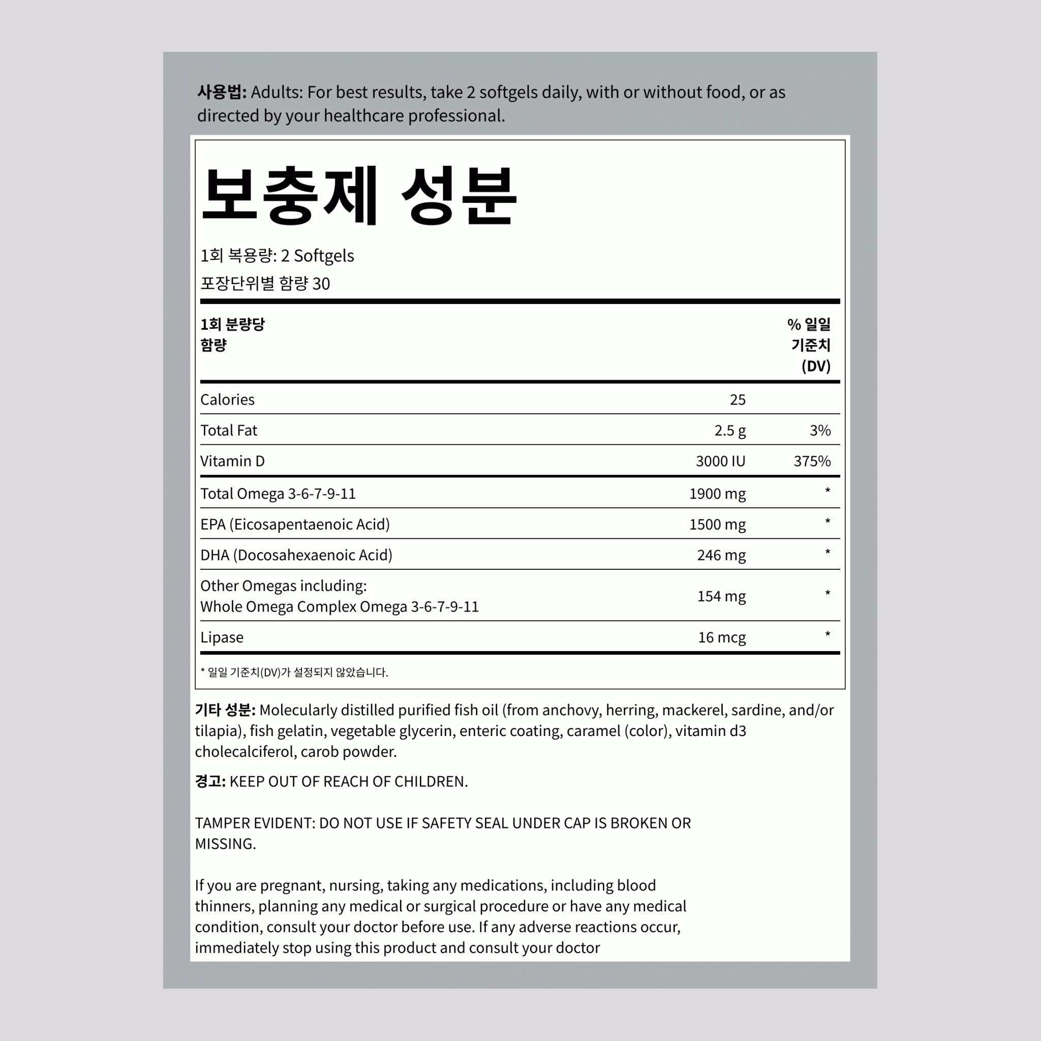 슈퍼 크리티컬 오메가, 60 소프트젤