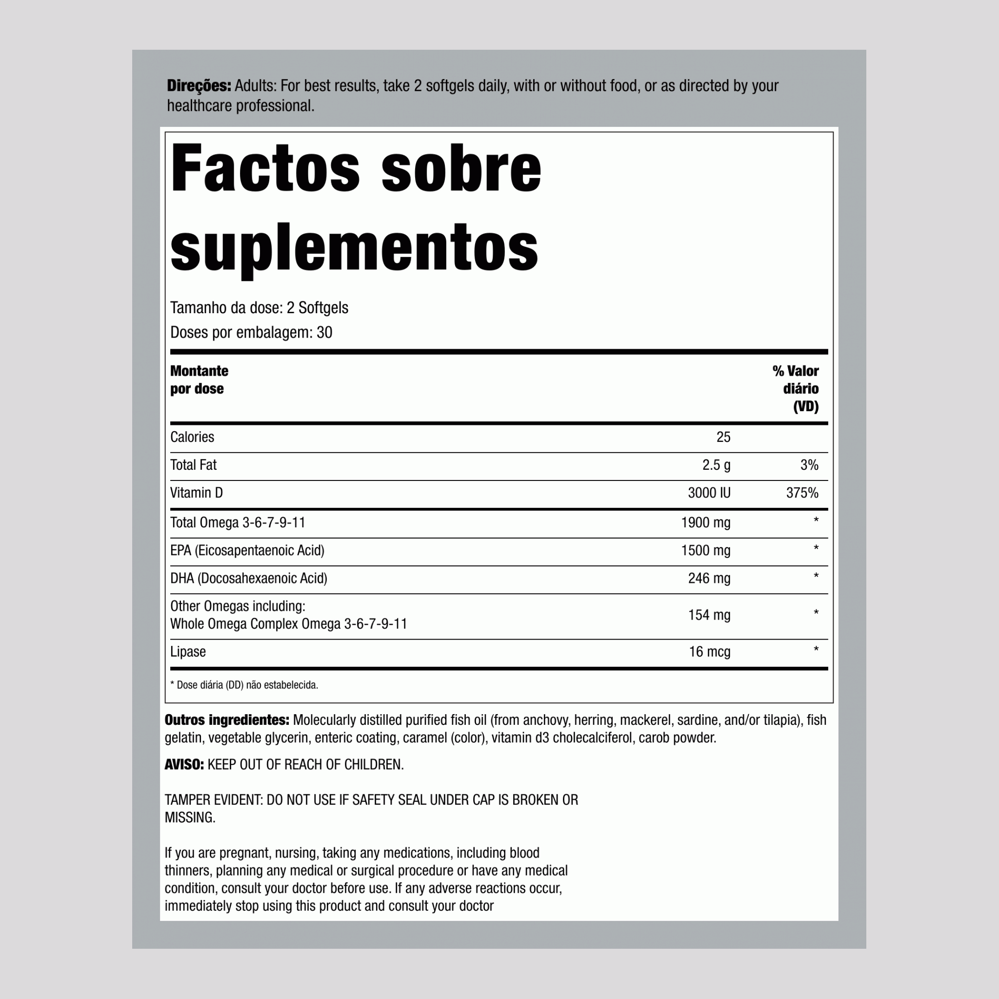 Super Critico de Ômega, 60 Cápsulas