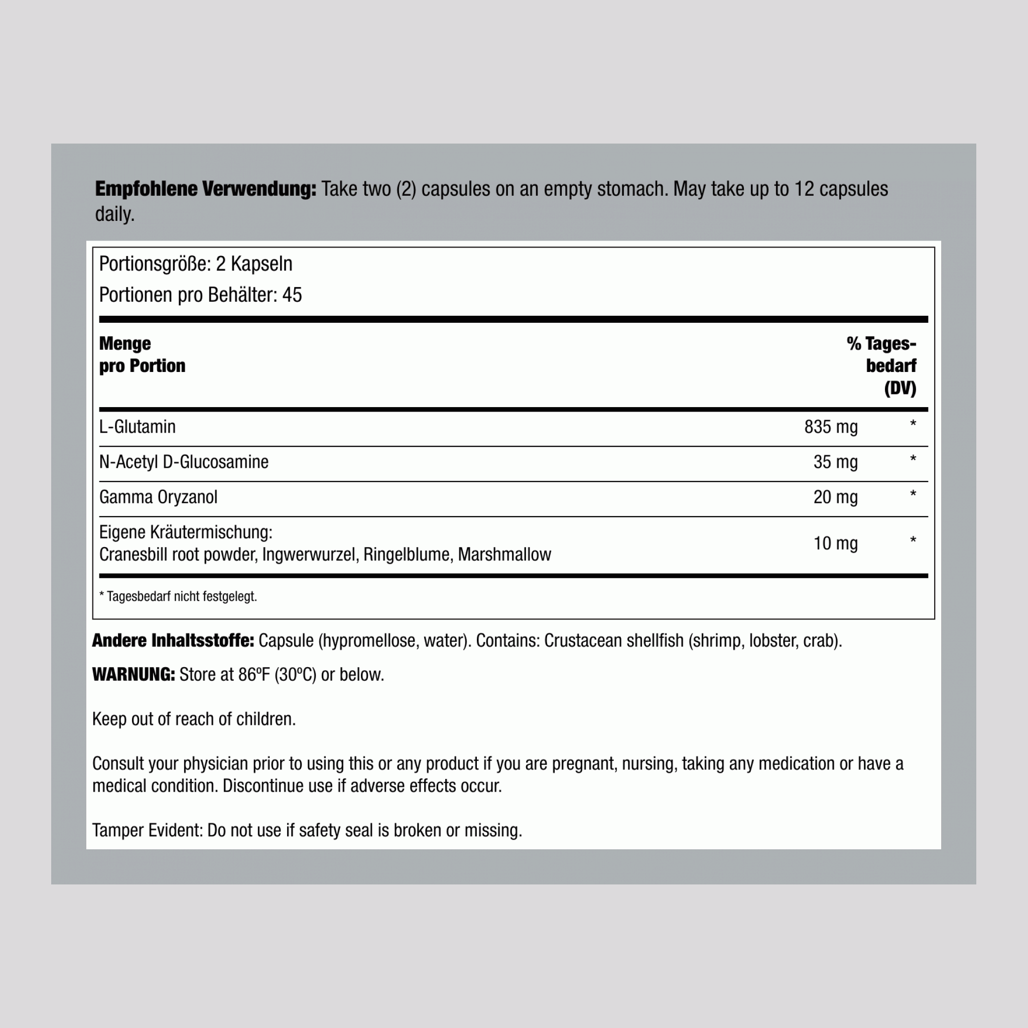 IntestiNew Intestinal Lining Support, 90 Vegetarian Capsules