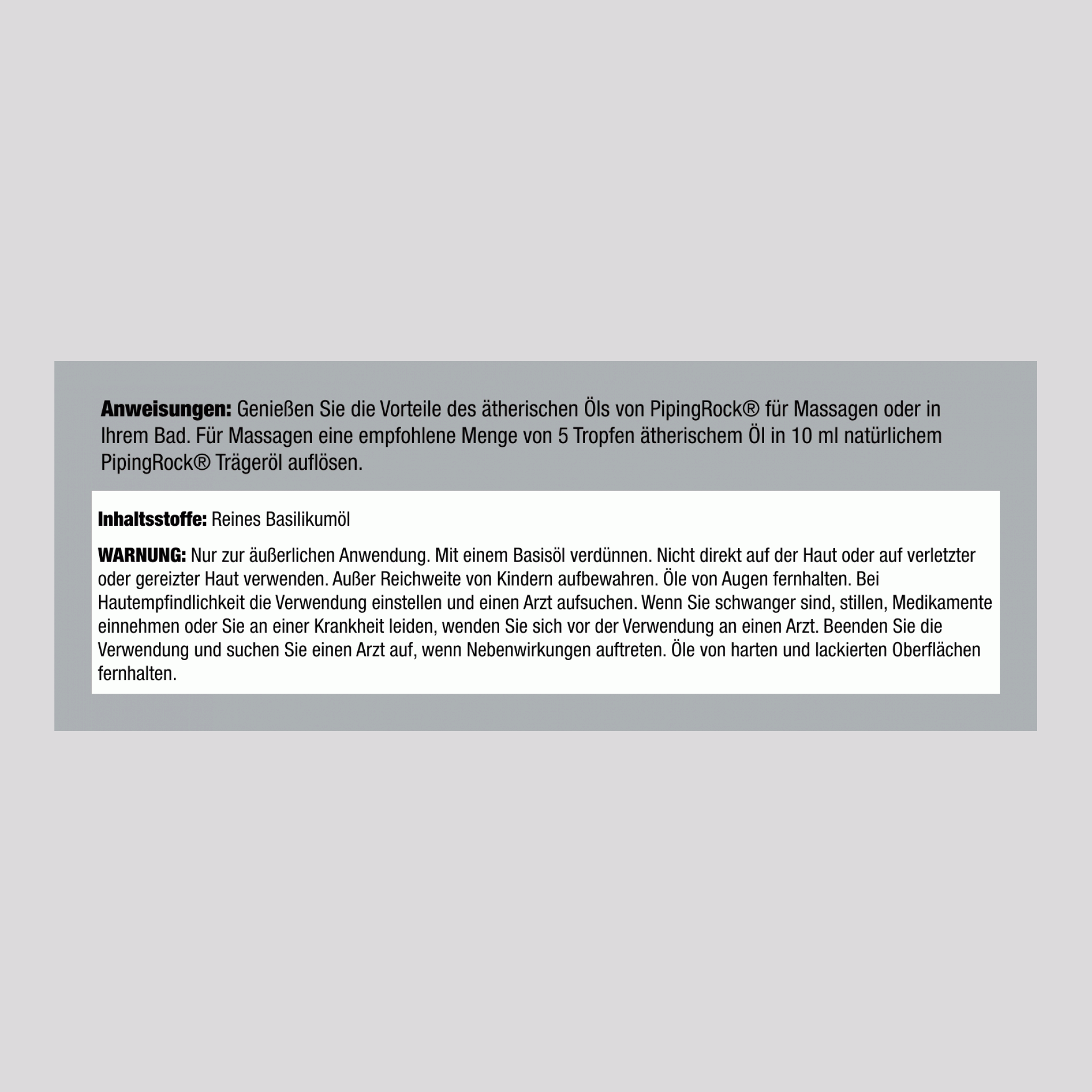 Basilikum Reines ätherisches Öl, 1/2 fl oz (15 mL) Tropfflasche