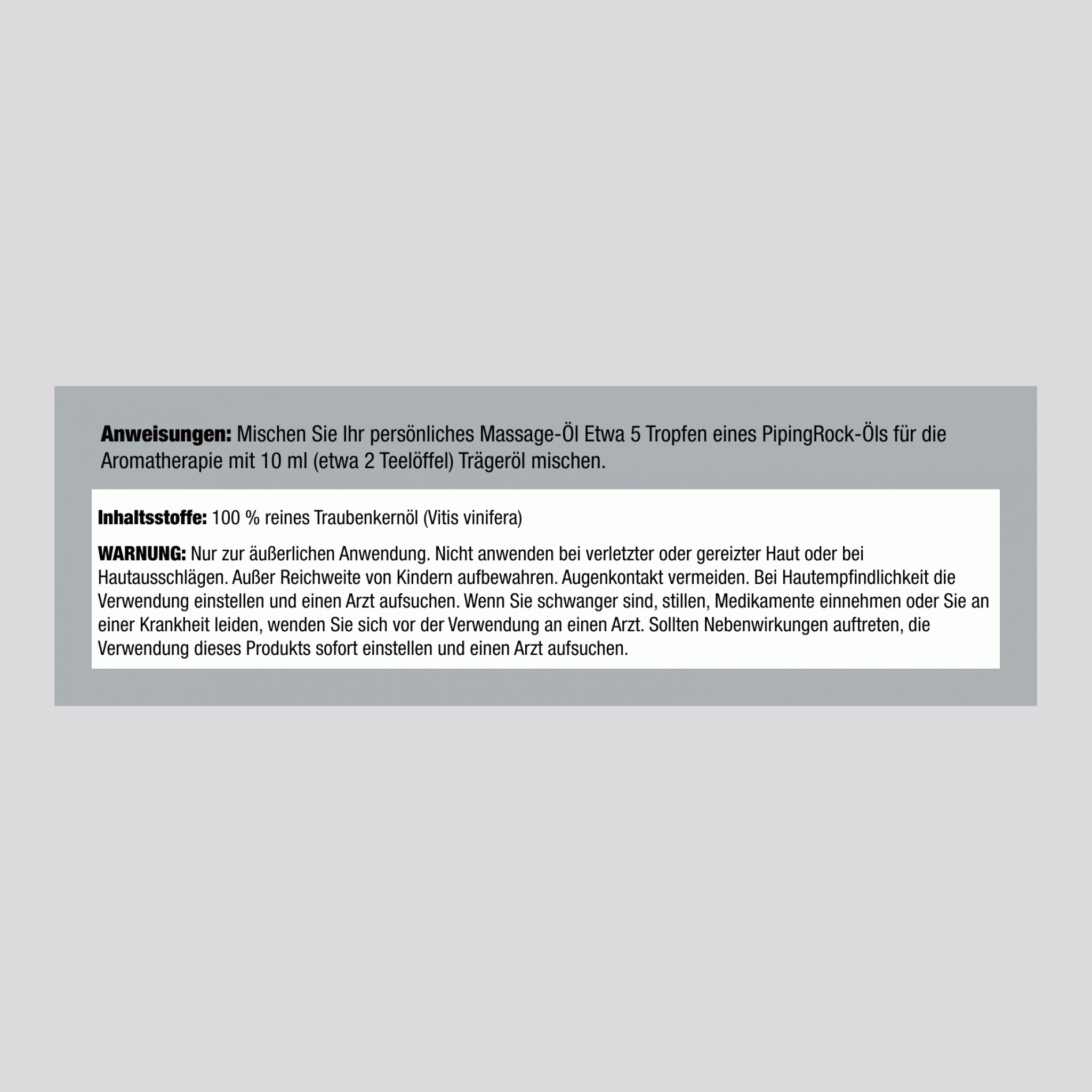 Traubenkernöl 4 fl oz 118 ml Flasche    