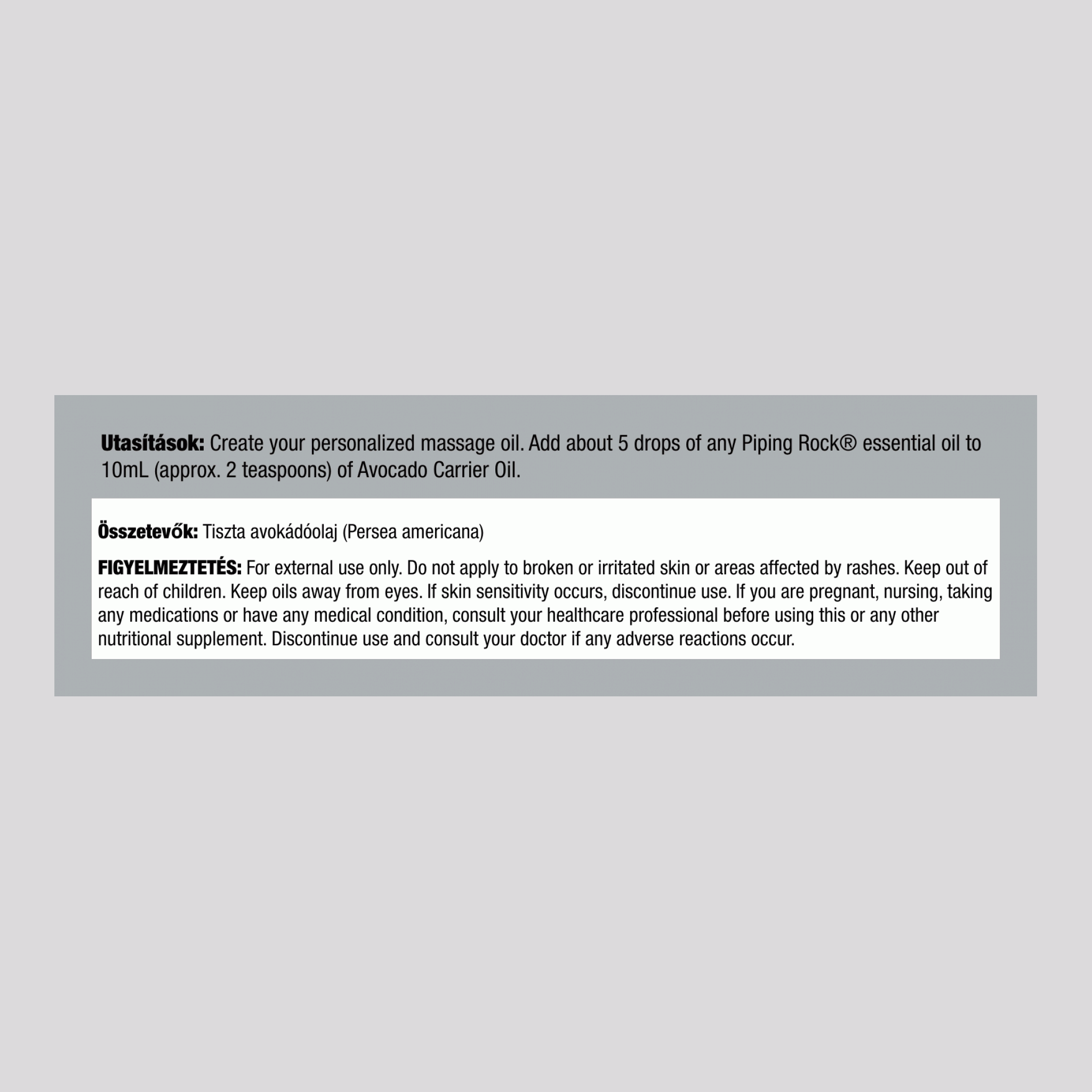 Avokádóolaj 4 fl oz 118 ml Palack    