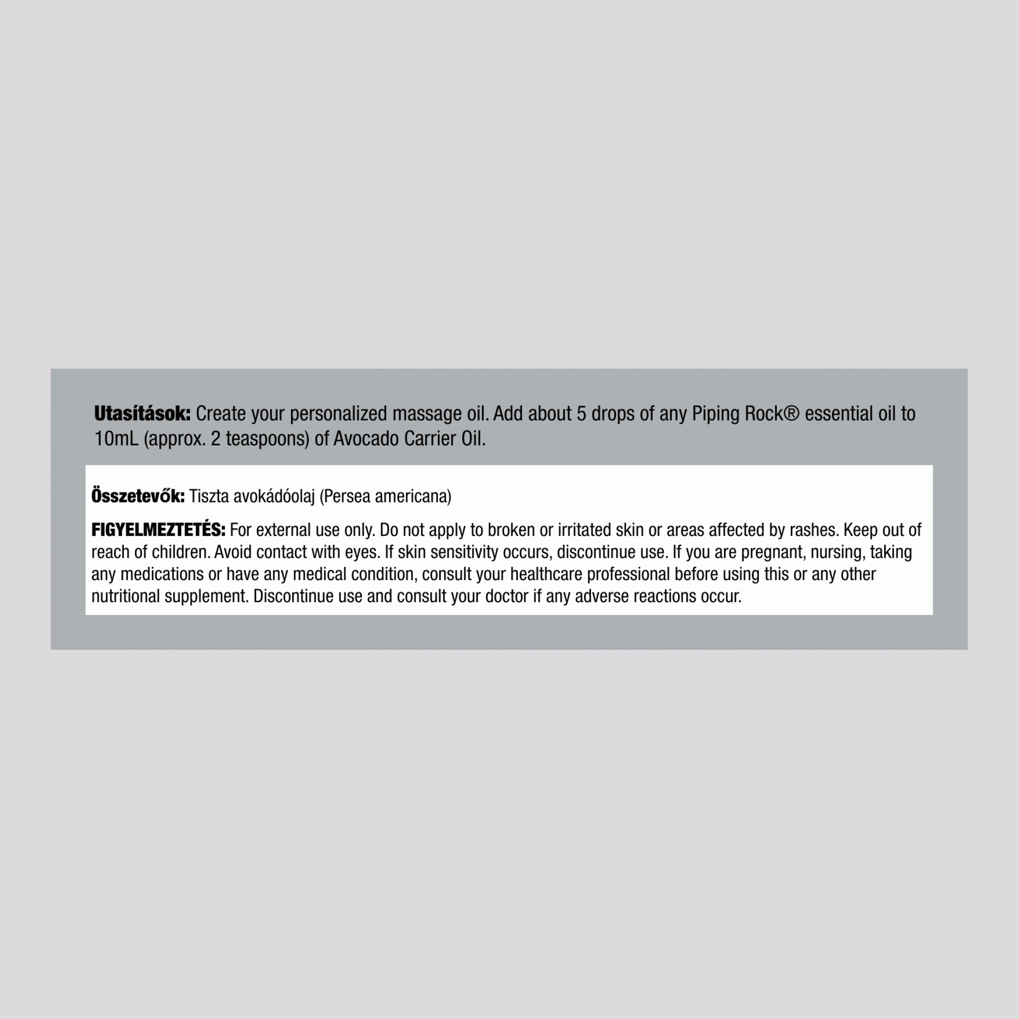 Avokádóolaj 64 fl oz 1.89 Liter Palack    