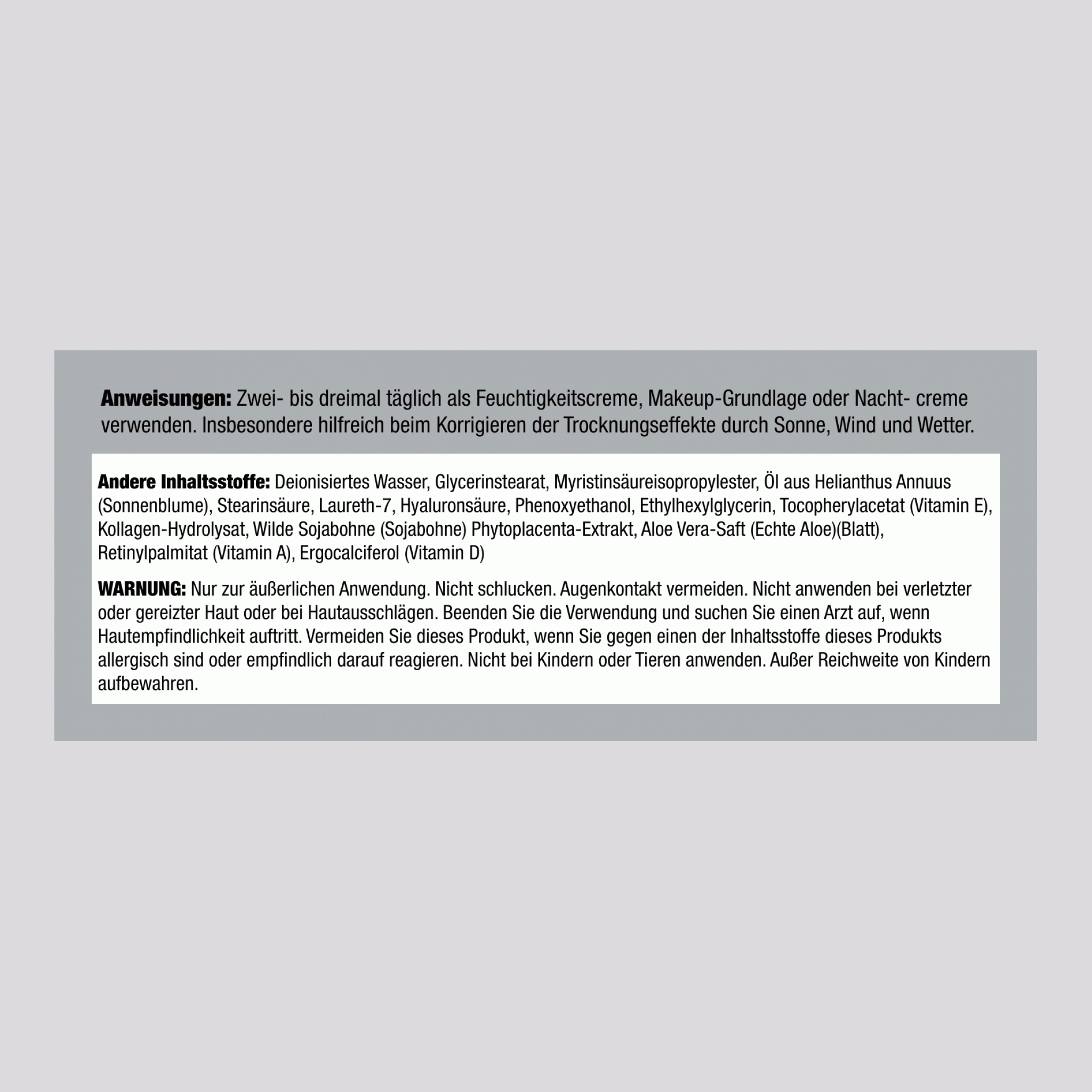 Vitamin-E-Creme 4 oz 113 g Glas    