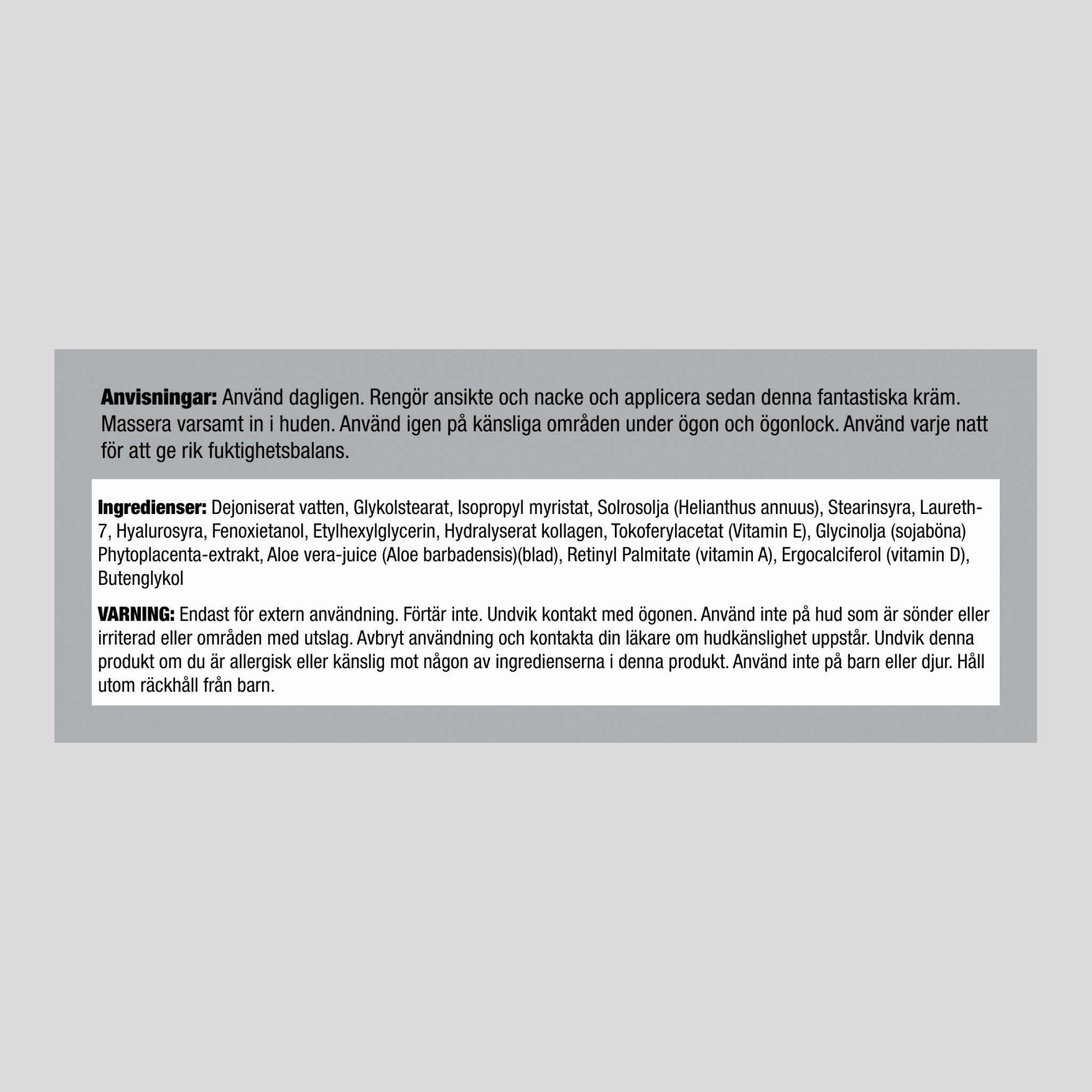 Kräm med kollagen och moderkaka för natten 4 oz 113 g Burk    