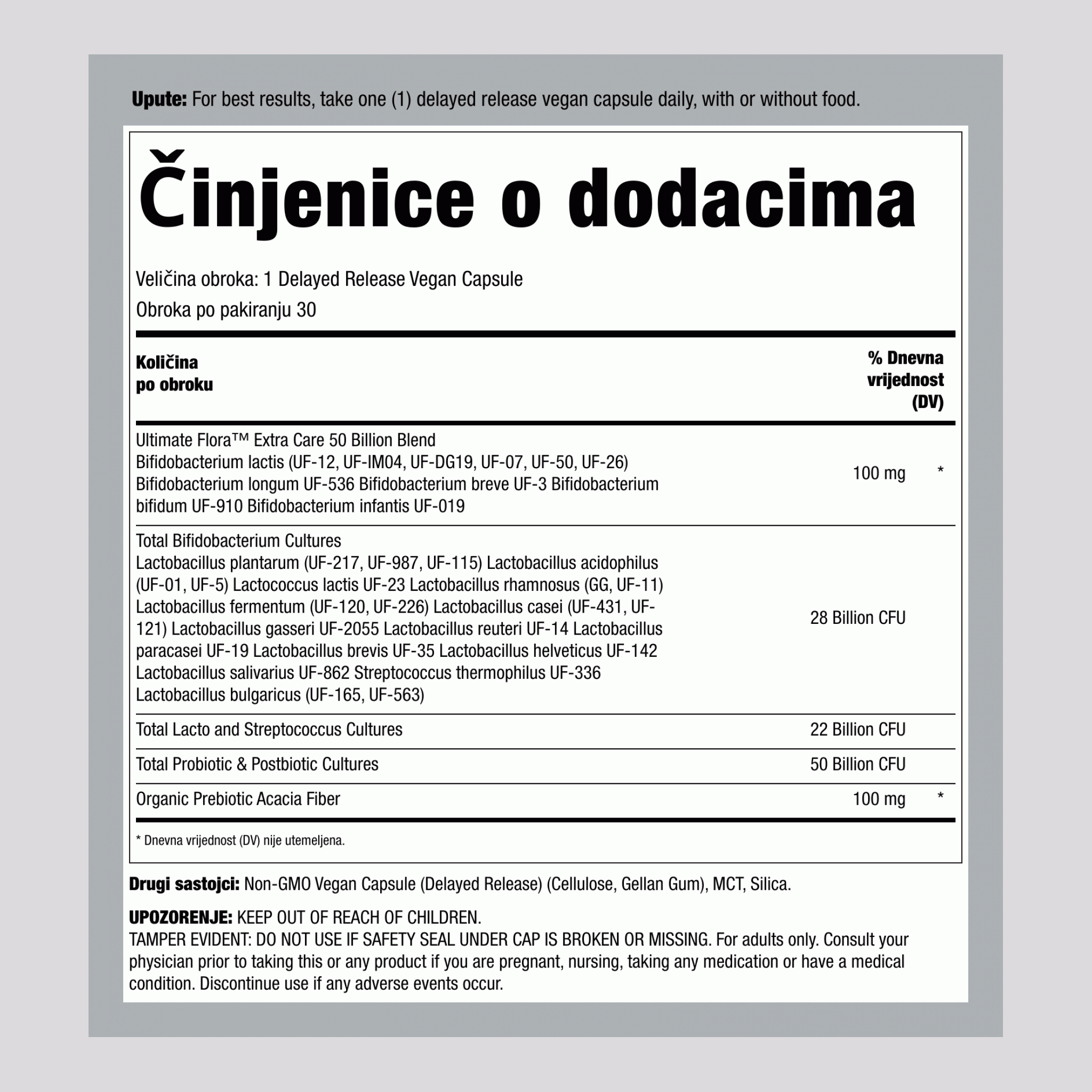 Pre & Probiotic, 30 Delayed Release Vegan Caps