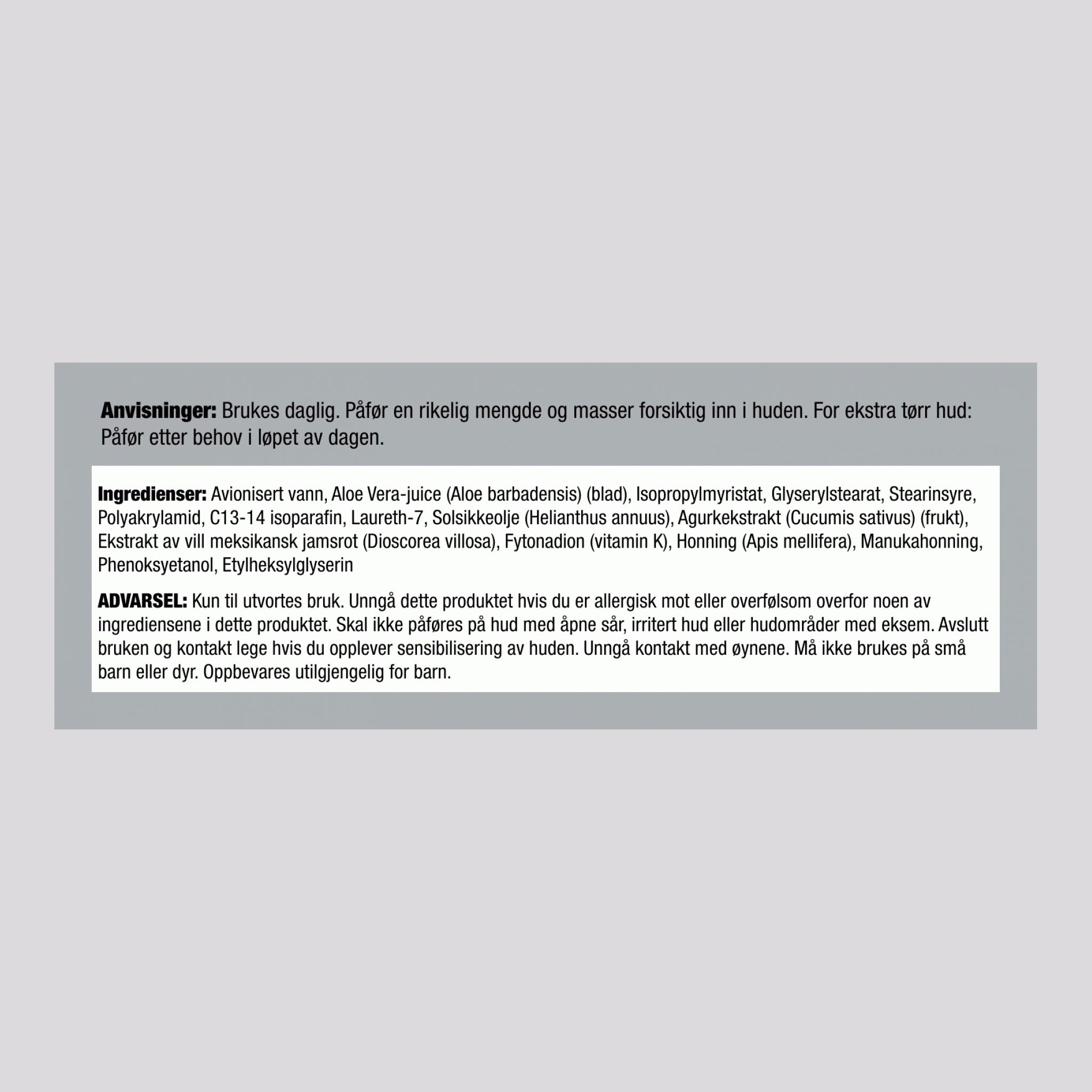 Aloe Vera-fuktighetskrem 4 ounce 113 g Krukke    