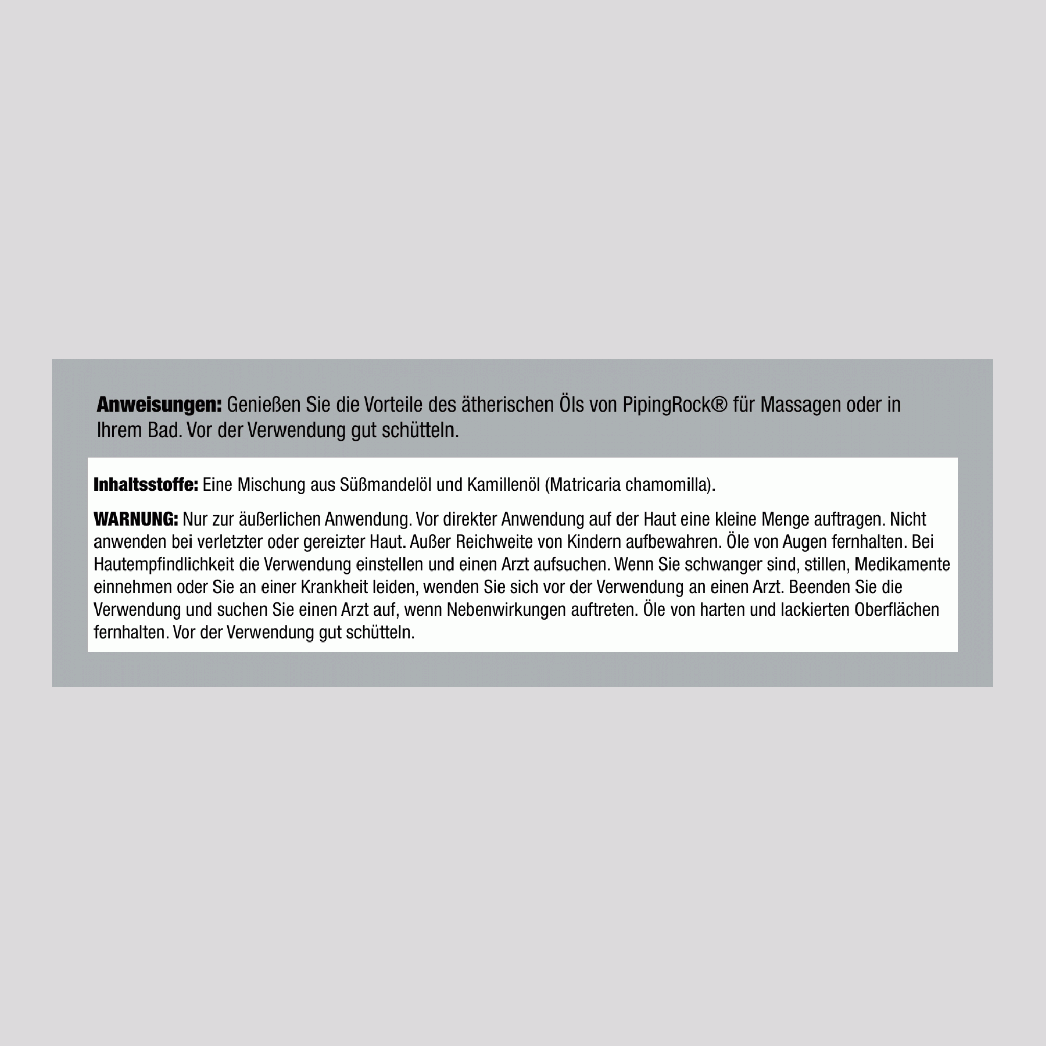 Mélange d'huile essentielle à la camomille (GC/MS Testé),  1/2 onces liquides 15 ml Compte-gouttes en verre 2 Compte-gouttes en verre