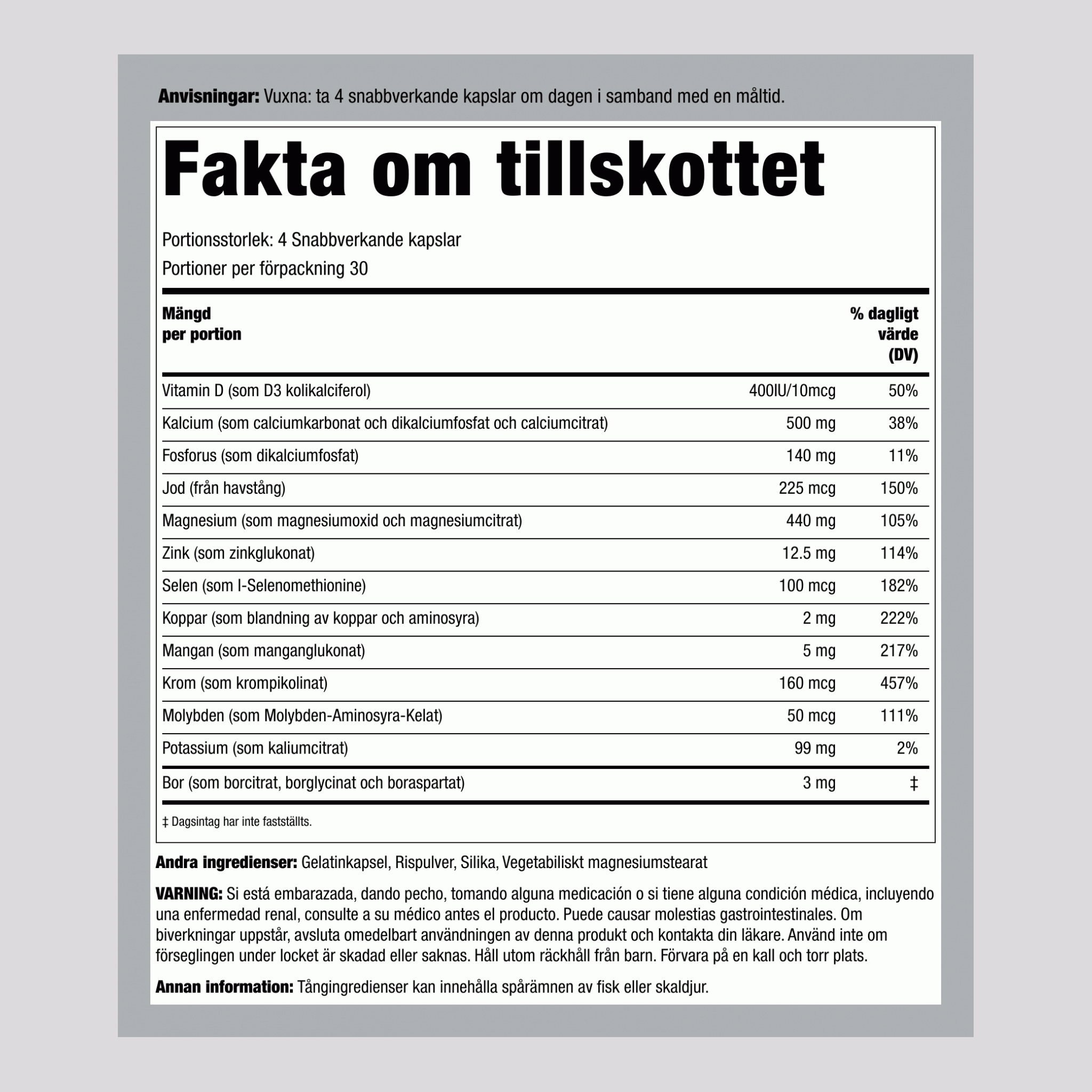 Mega kelatizirano multimineralno dopolnilo 120 Kapsule s hitrim sproščanjem 2 Steklenice     
