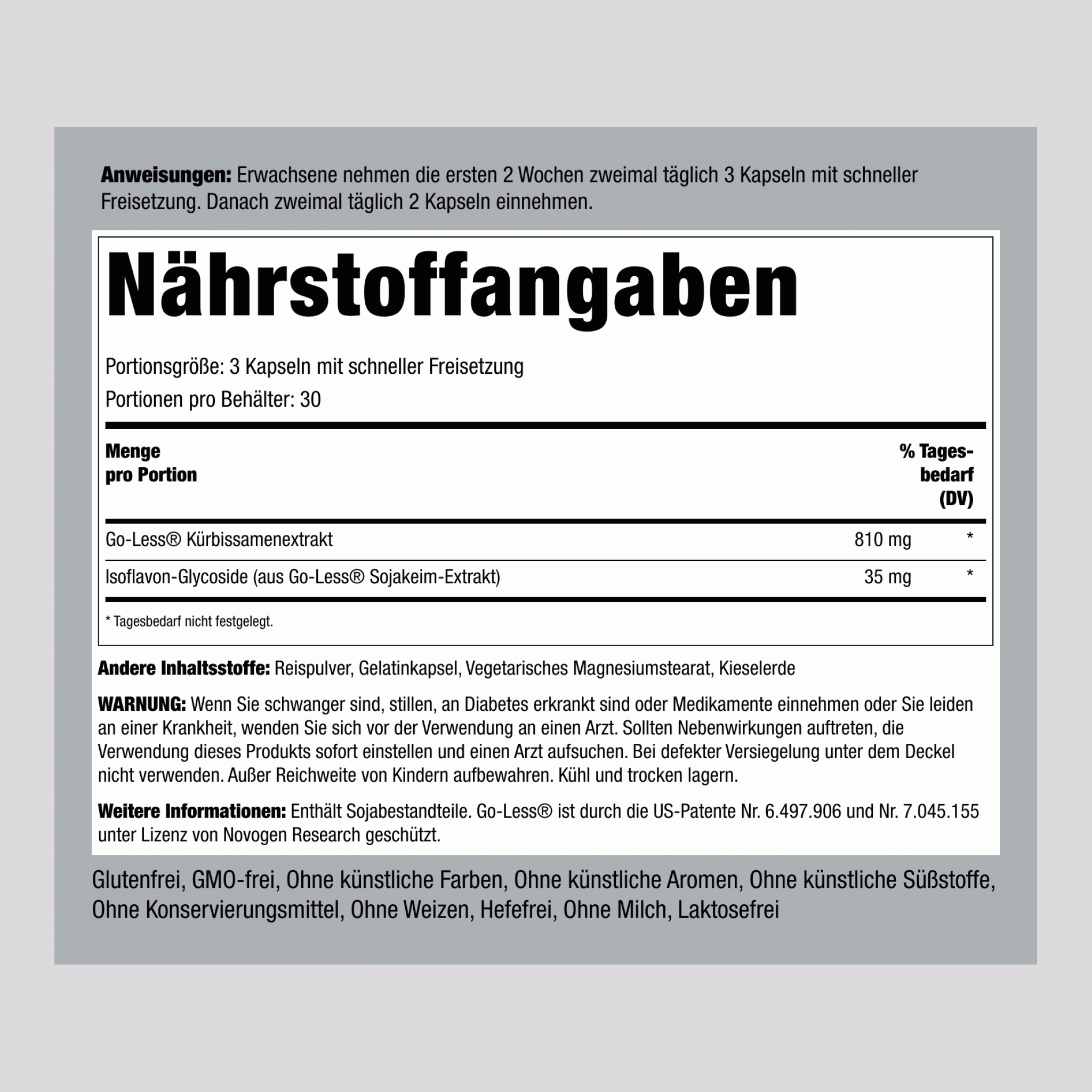 Go-Less Blasengesundheit (extrastark), 90 Kapseln mit schneller Freisetzung