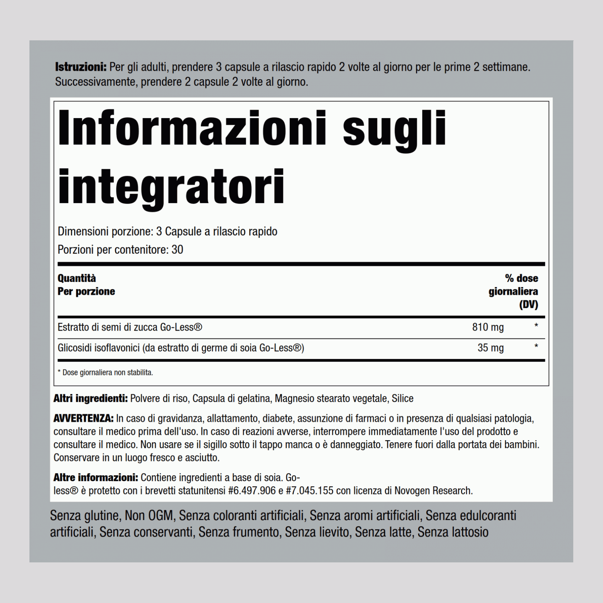 Salute della vescica Go-Less (massima forza), 90 Capsule a rilascio rapido