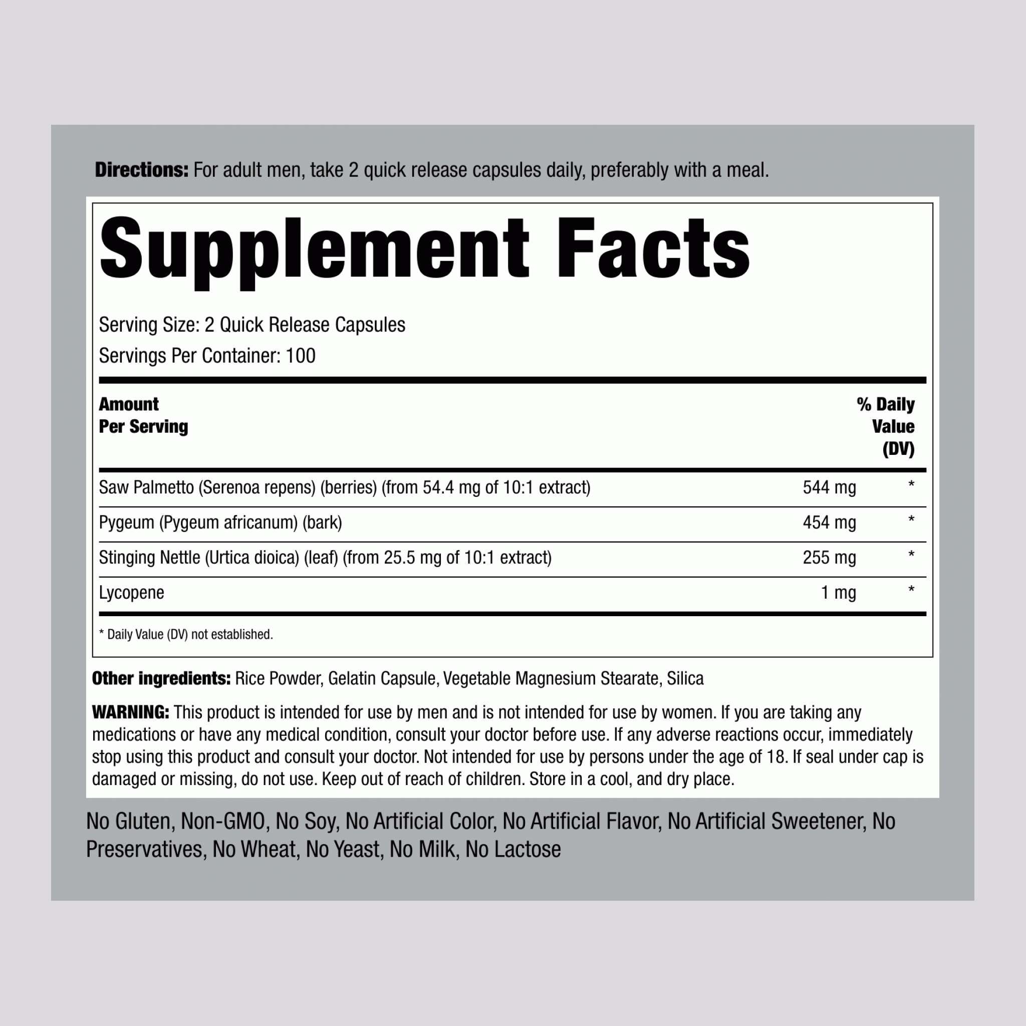 前列腺草本複合膠囊   200 快速釋放膠囊 2 瓶子     
