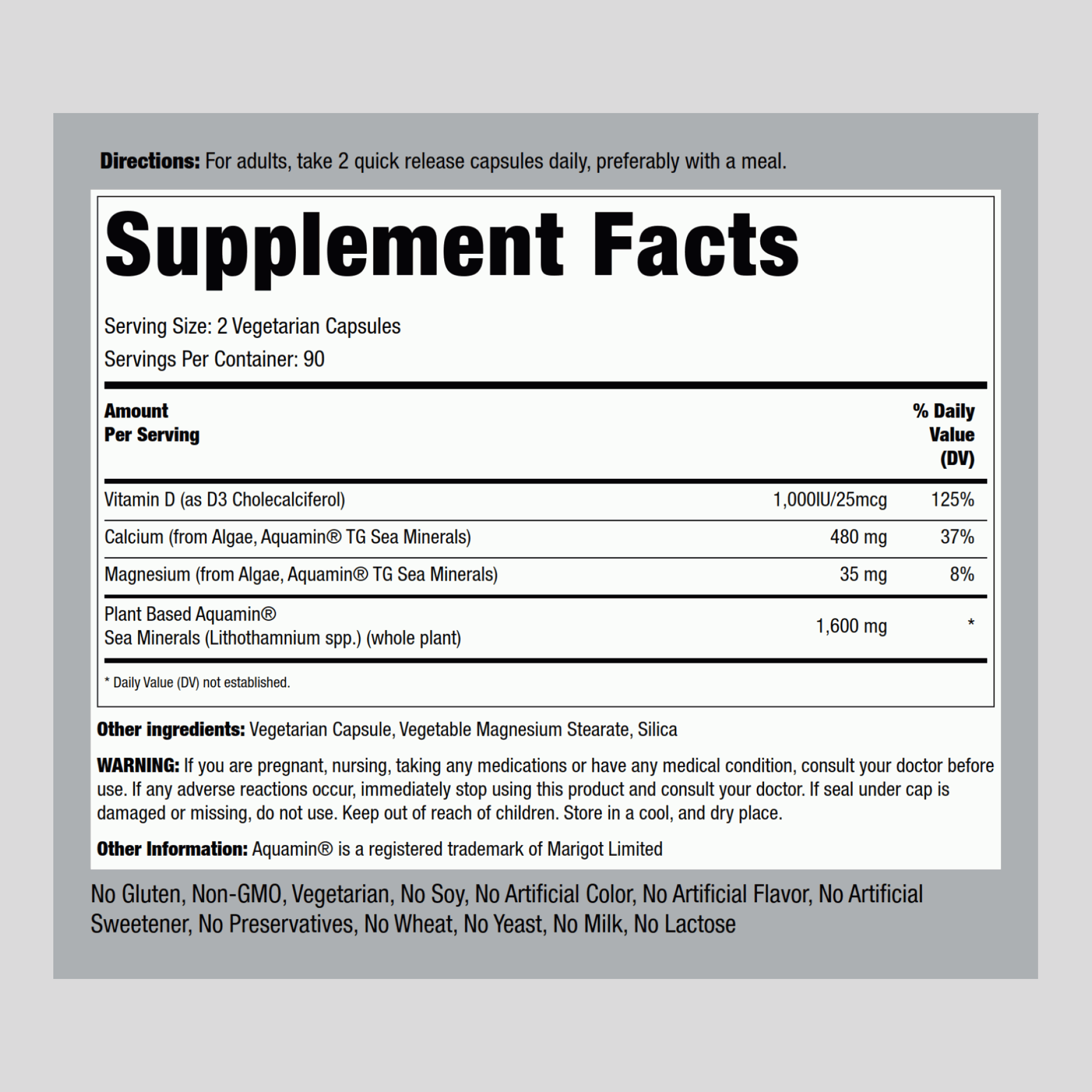 紅礦物藻類膠囊  （水生植物基礎鈣質）  180 素食專用膠囊       