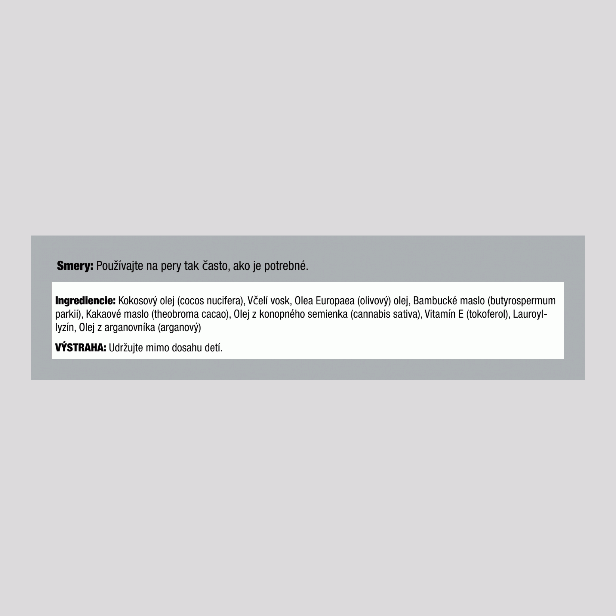 Balzam na pery s lyzínom 0.15 oz 4 g Tuba    