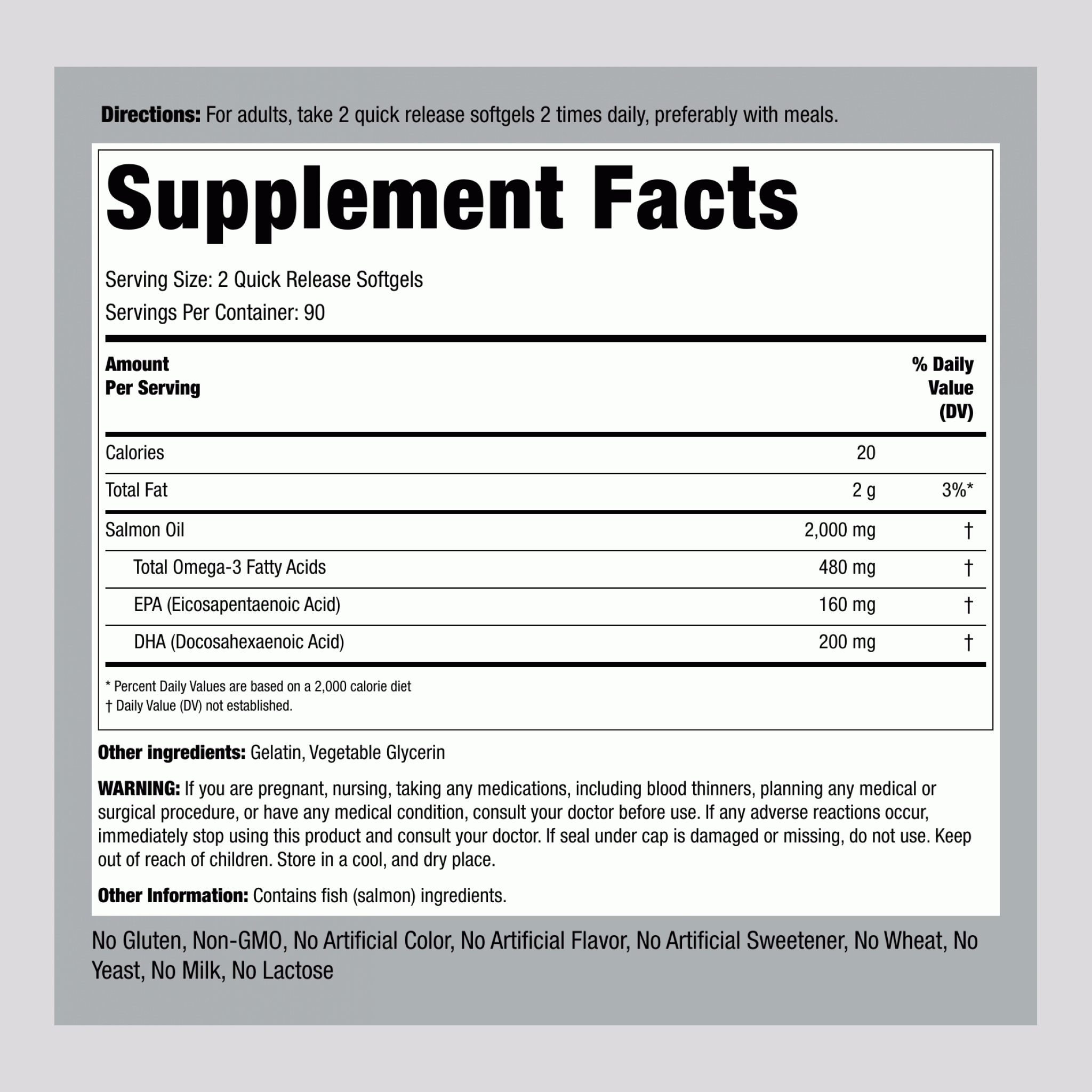 阿拉斯加純天然鮭魚油膠囊    1000  mg  180 快速釋放軟膠囊       