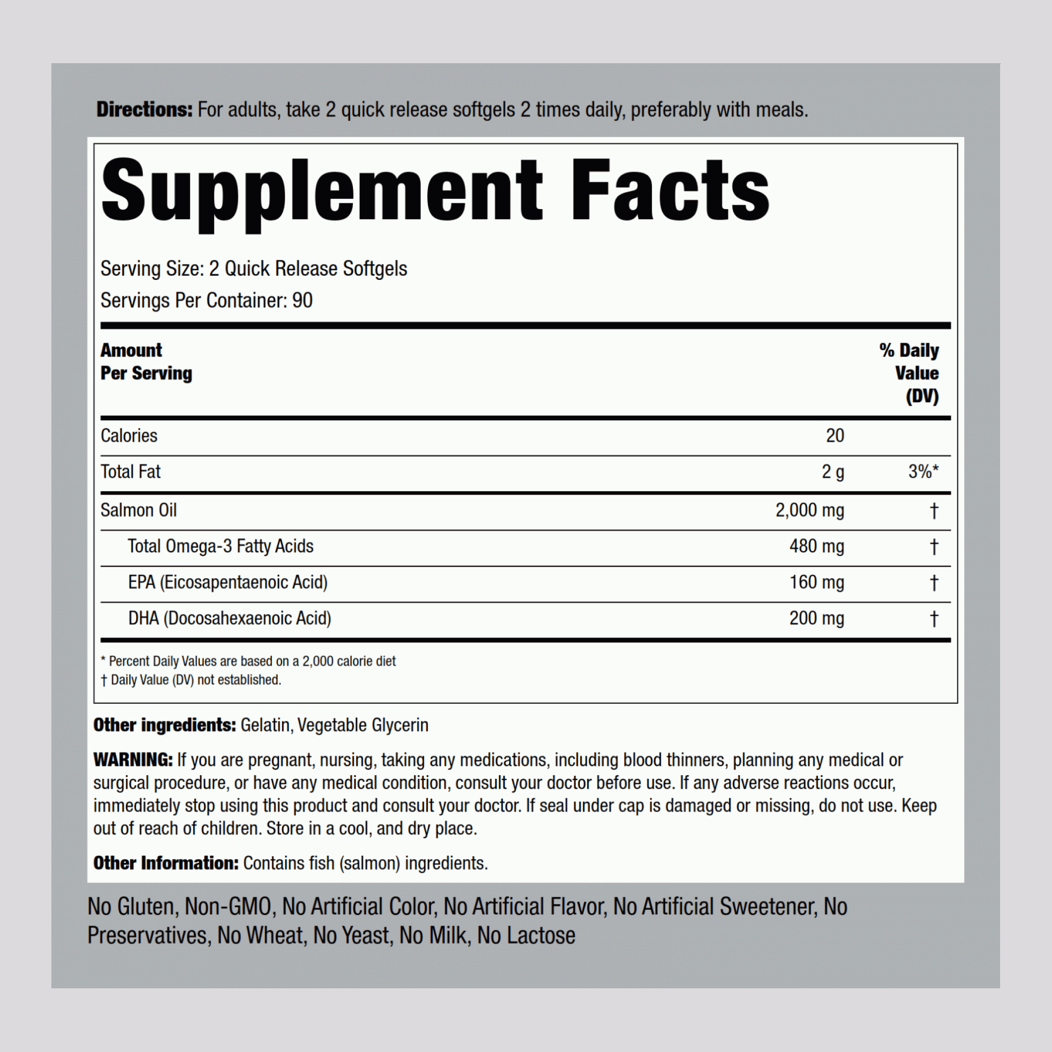 阿拉斯加純天然鮭魚油膠囊    1000  mg  180 快速釋放軟膠囊       