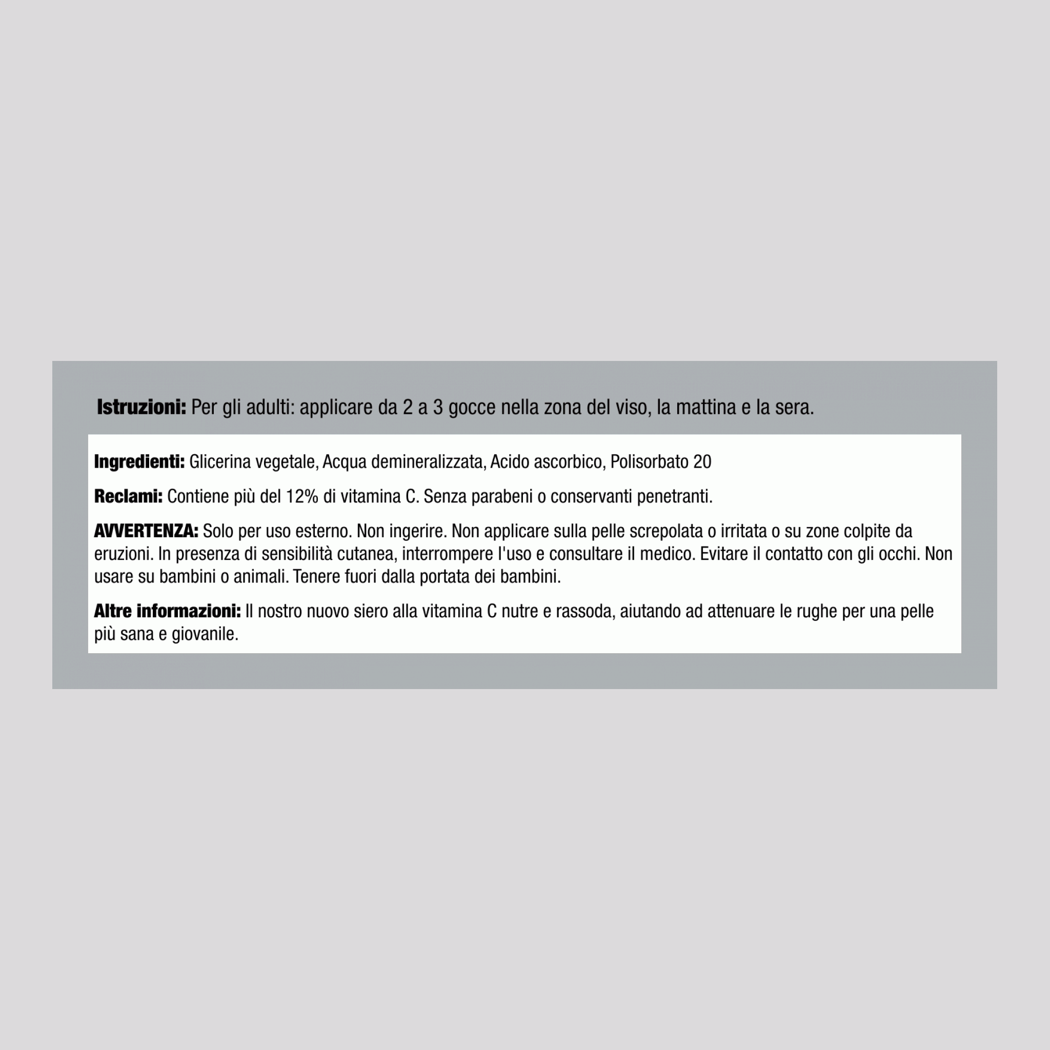 Vitamina C Siero 12%+ 2 fl oz 59 mL Flacone contagocce    