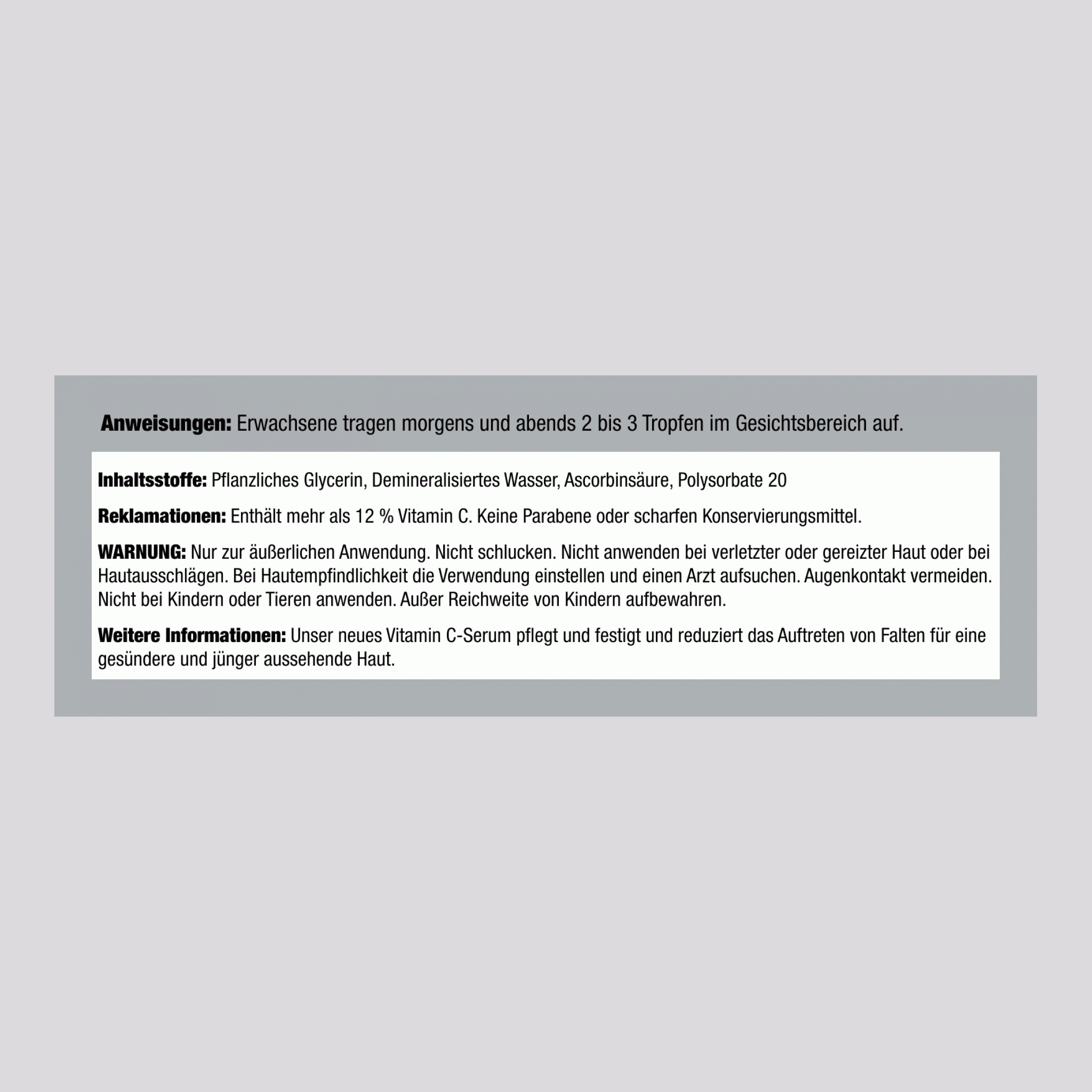 Vitamin-C-Serum 12 %+,  2 fl oz 59 ml Tropfflasche 3 Tropfflaschen