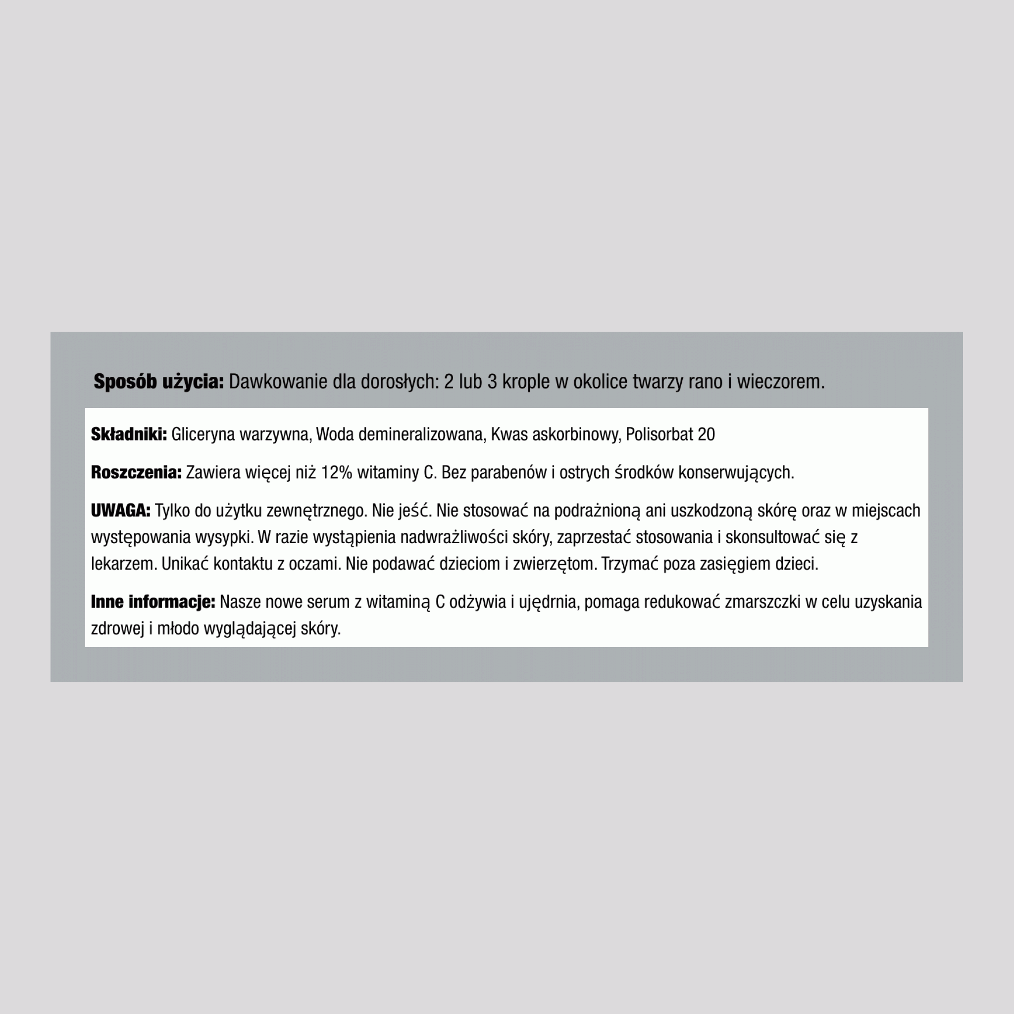 Serum z witaminą C 12%+,  2 Uncje sześcienne 59 ml Butelka z zakraplaczem 3 Butelki z zakraplaczem