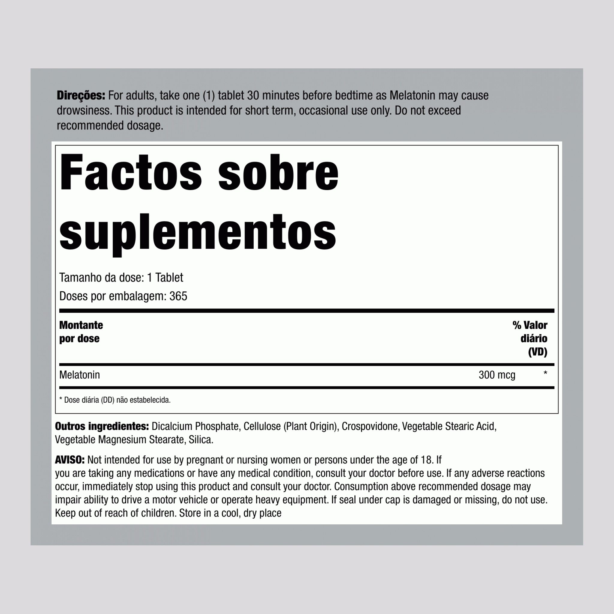 Melatonin, 365 Tablets