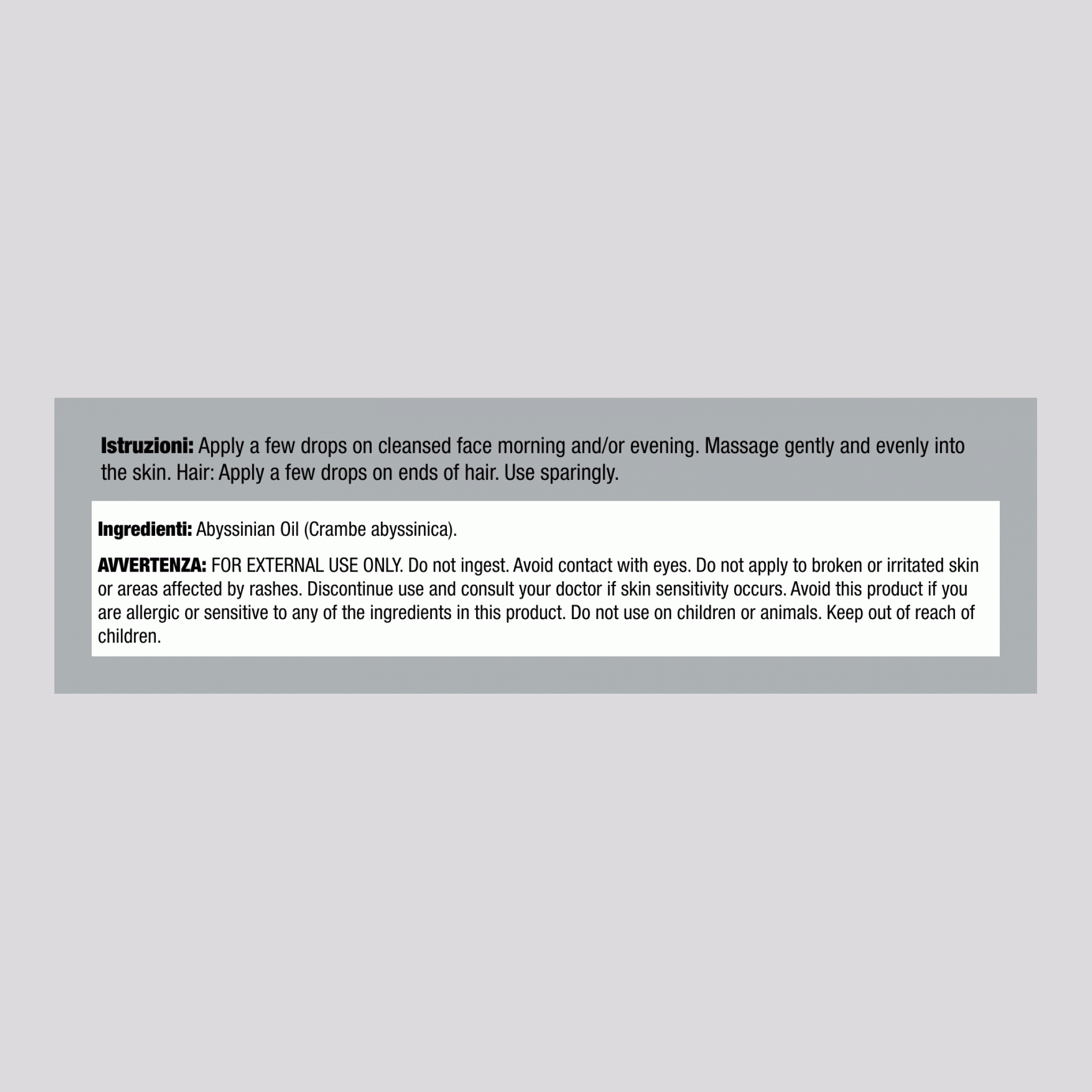 Olio d'Abissinia, flacone contagocce da 4 fl oz (118 mL)