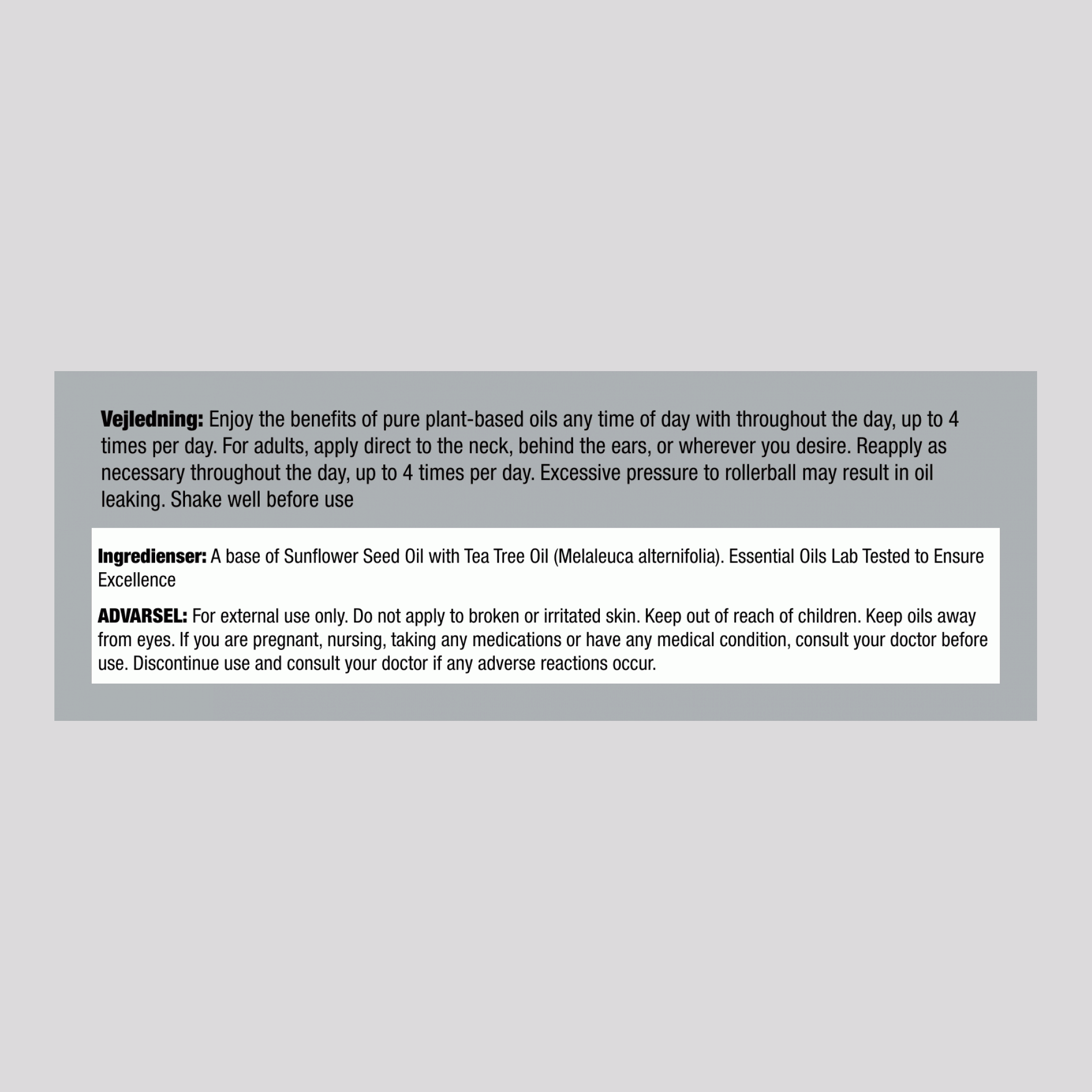 Tea Tree æterisk olie roll-on blanding (2-pak), 10 mL / 0,33 fl. oz roll-on