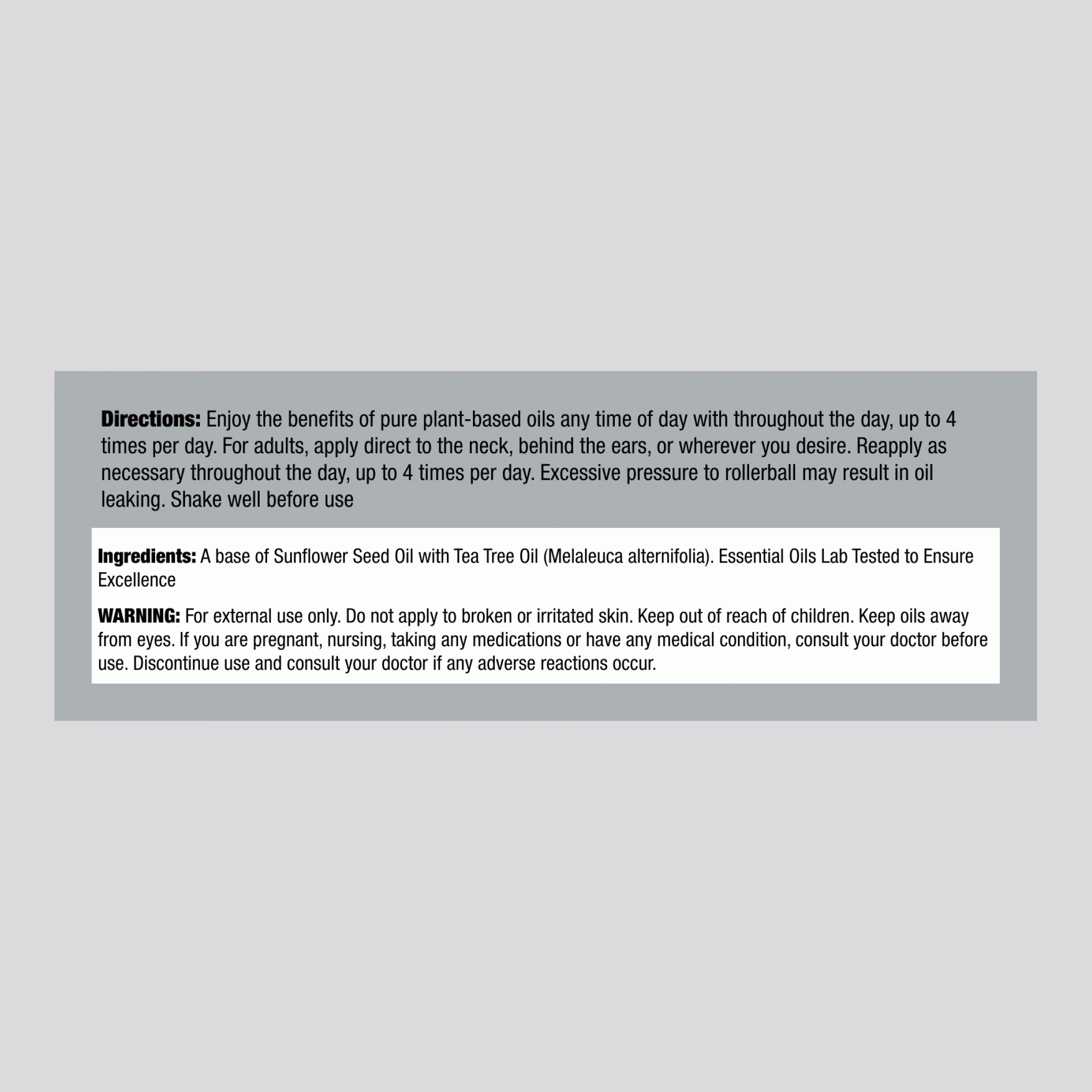 茶樹精油滾珠混合 (2 瓶裝)，10mL / 0.33 fl.oz 滾珠