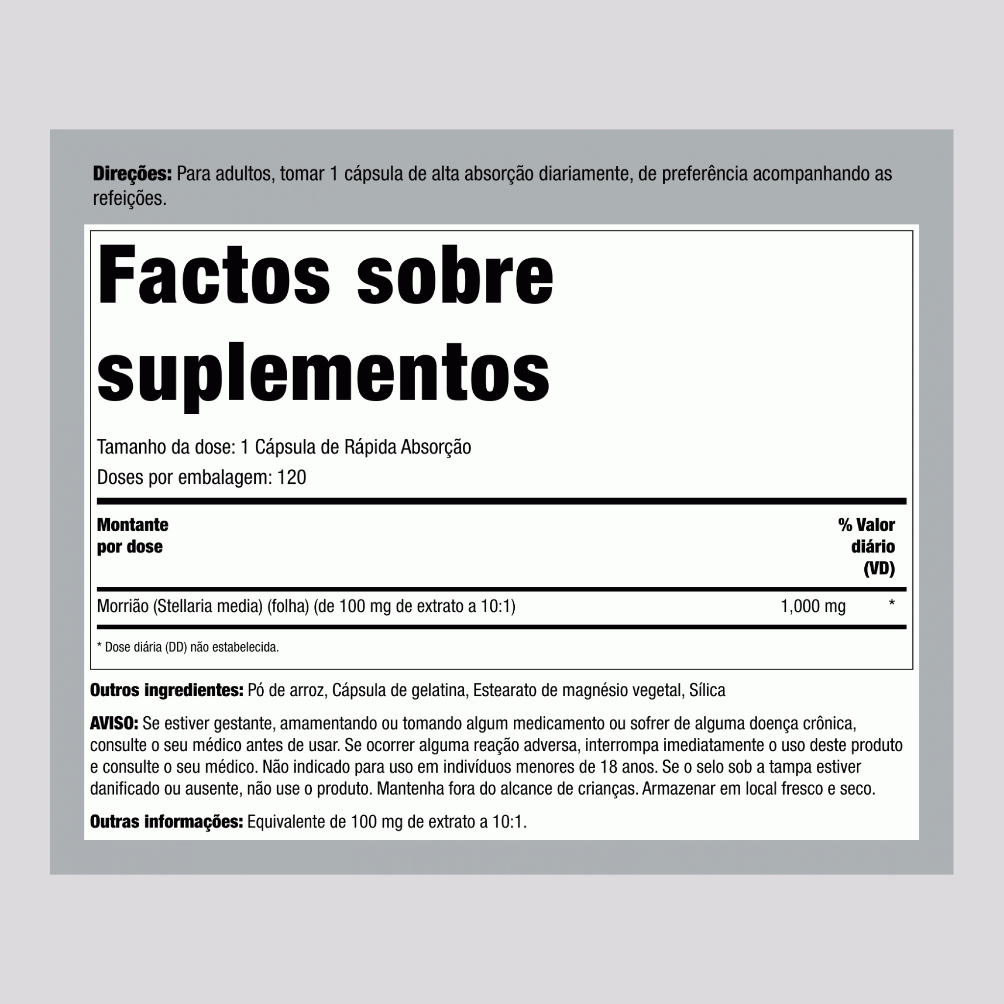 Grão-de-bico, 1000 mg, 120 Cápsulas de Liberação Rápida