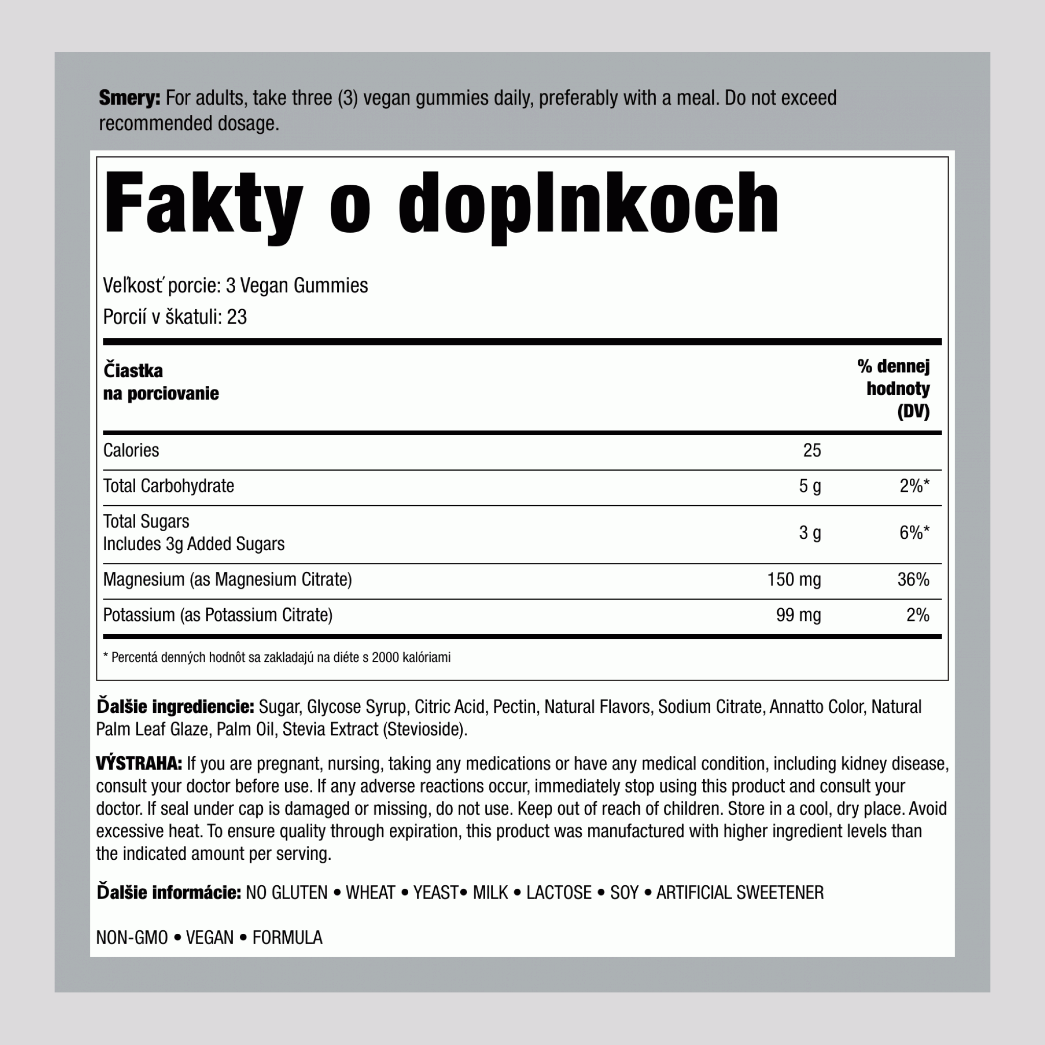 Draslík a horčík 99 mg/150 mg (broskyňa, jahoda)