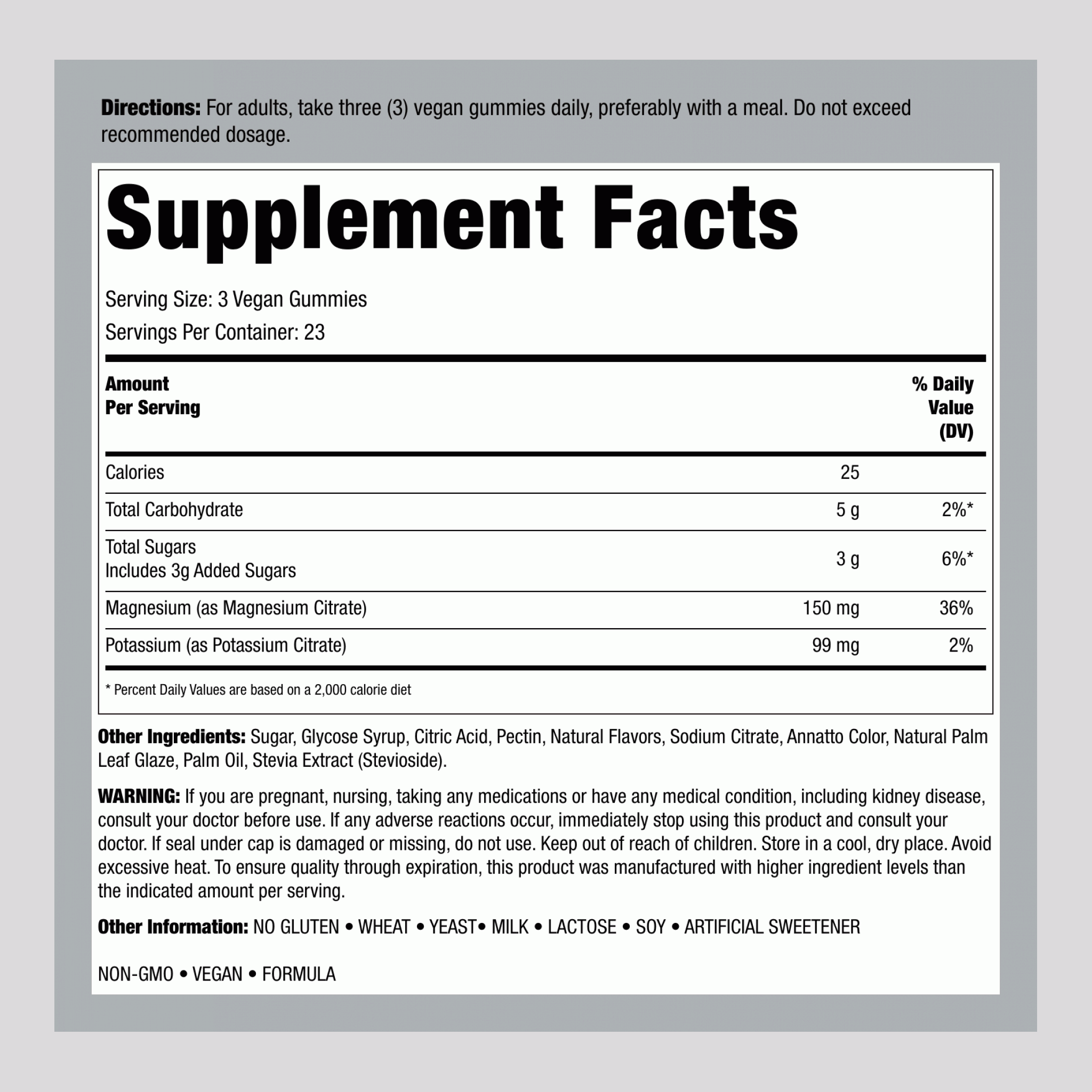 鉀鎂 99 毫克/150 毫克（桃子草莓味）