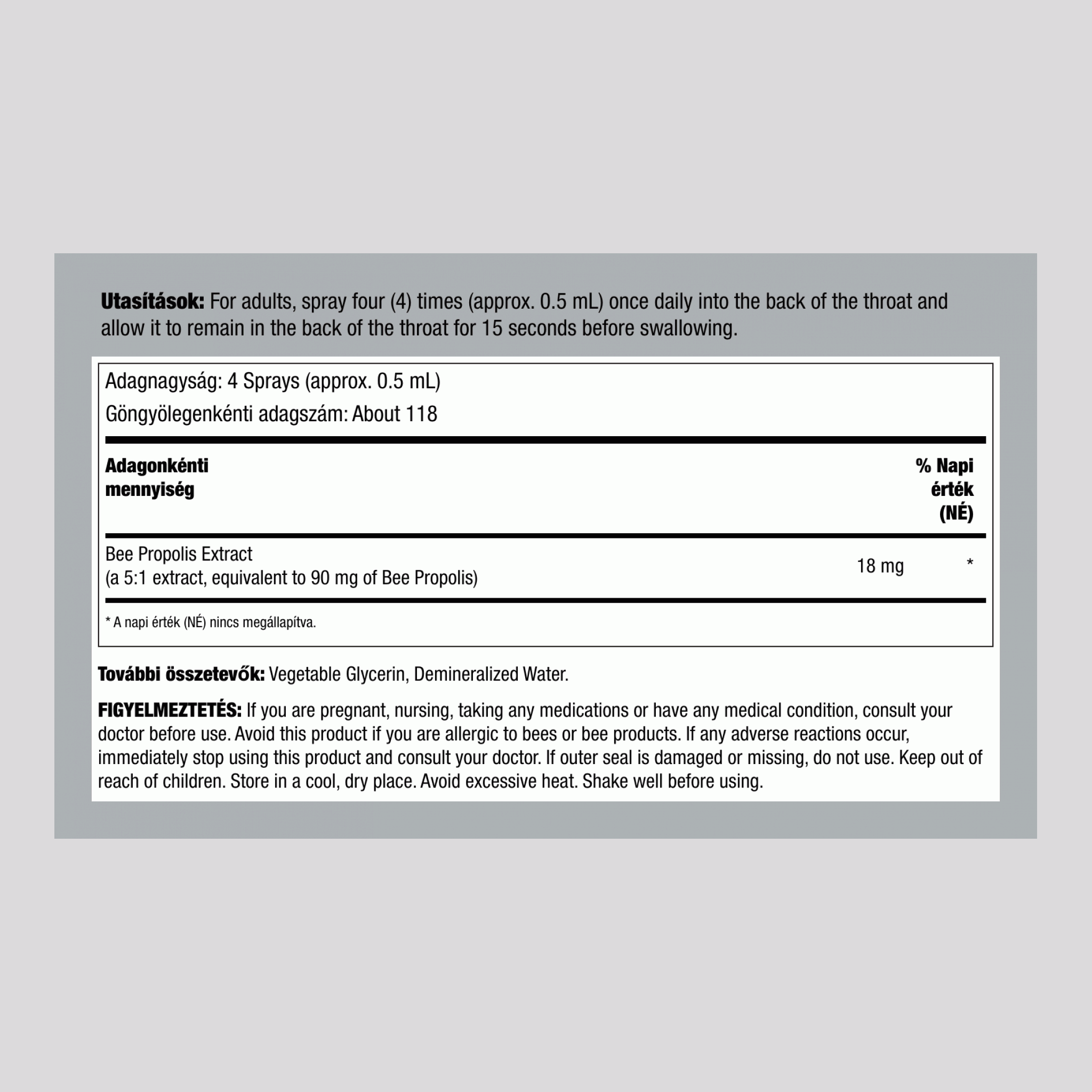 Propolisz spray, 59 ml spray