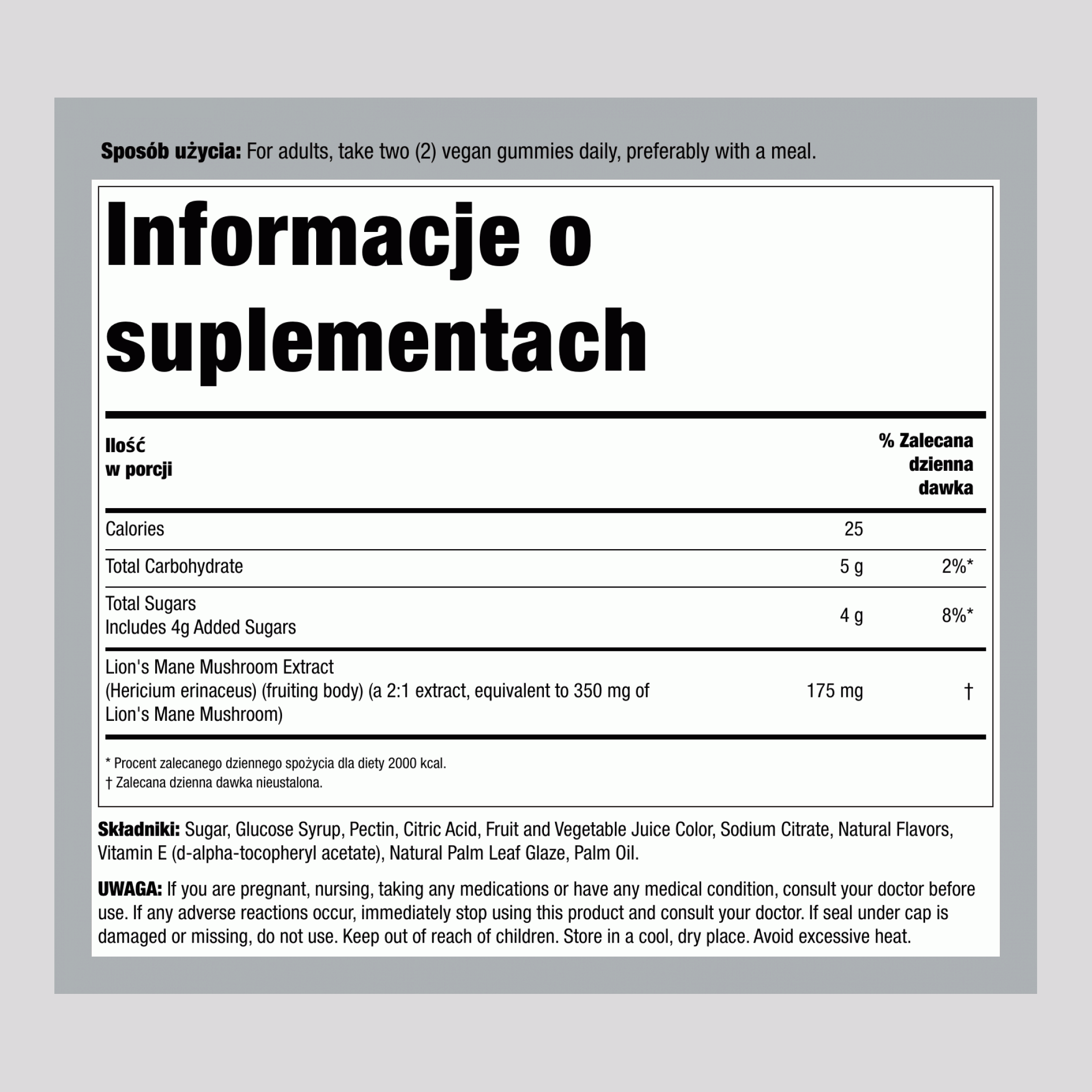 Grzyb Lwia Grzywa (Jagoda)