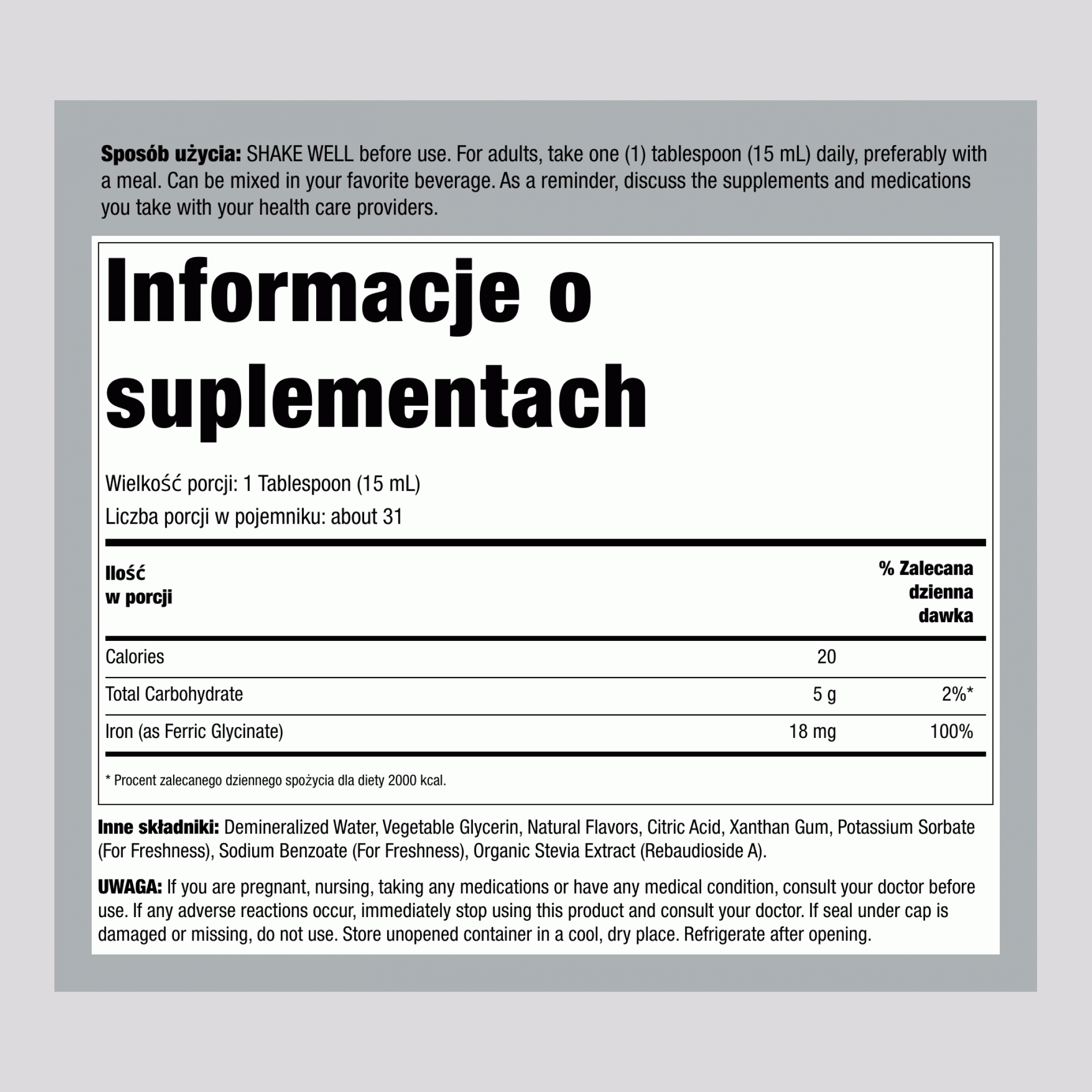 Żelazo w płynie (Owocowy poncz)