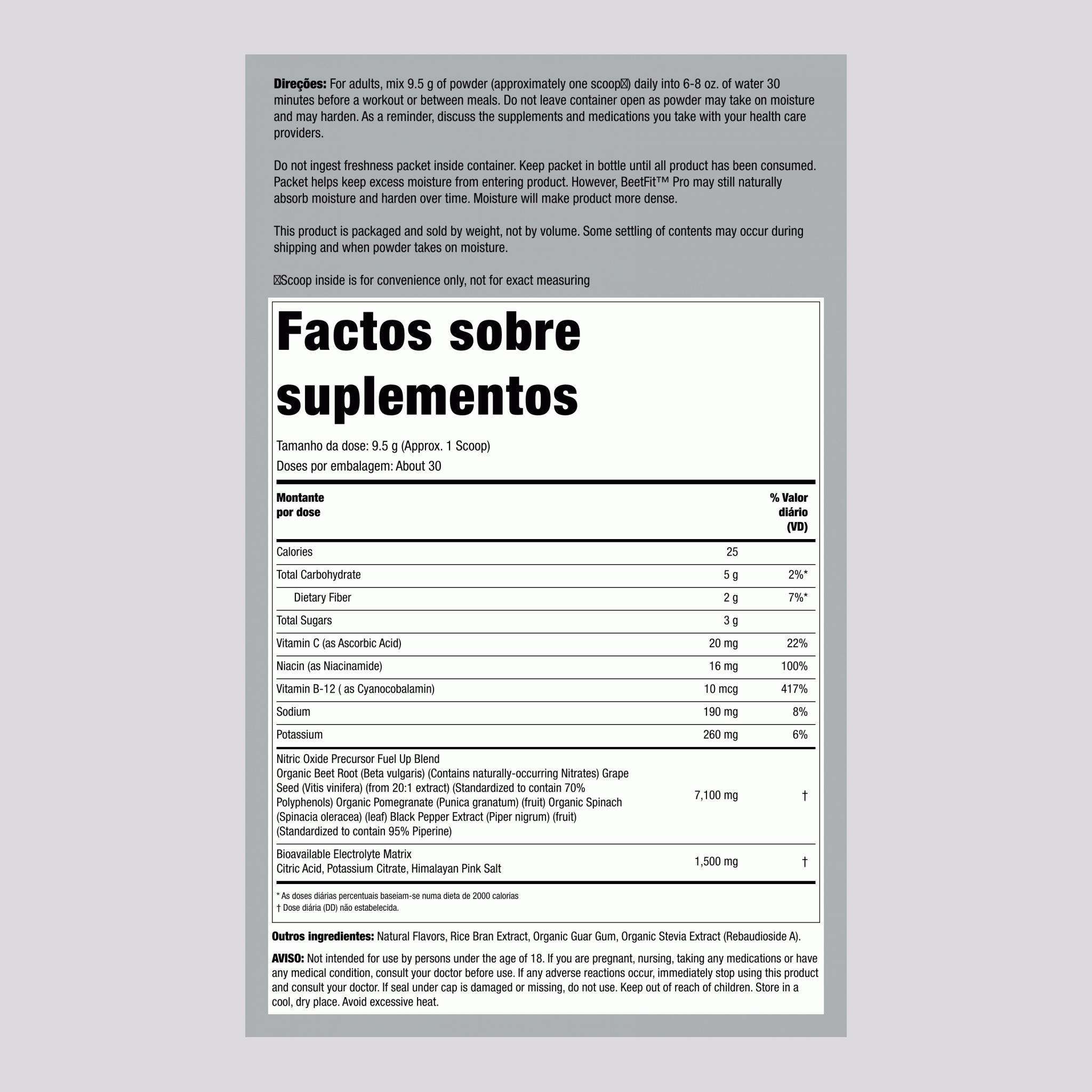 Óxido Nítrico Max Beterraba