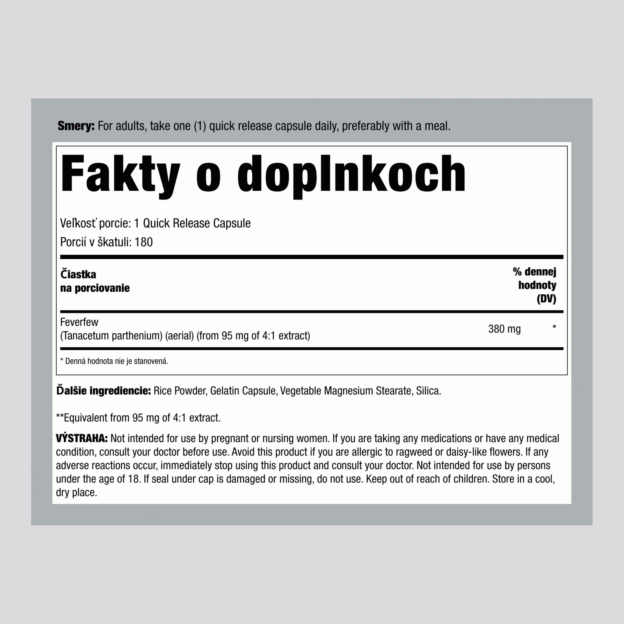 Rimbaba, 380 mg, 180 kapsúl s rýchlym uvoľňovaním