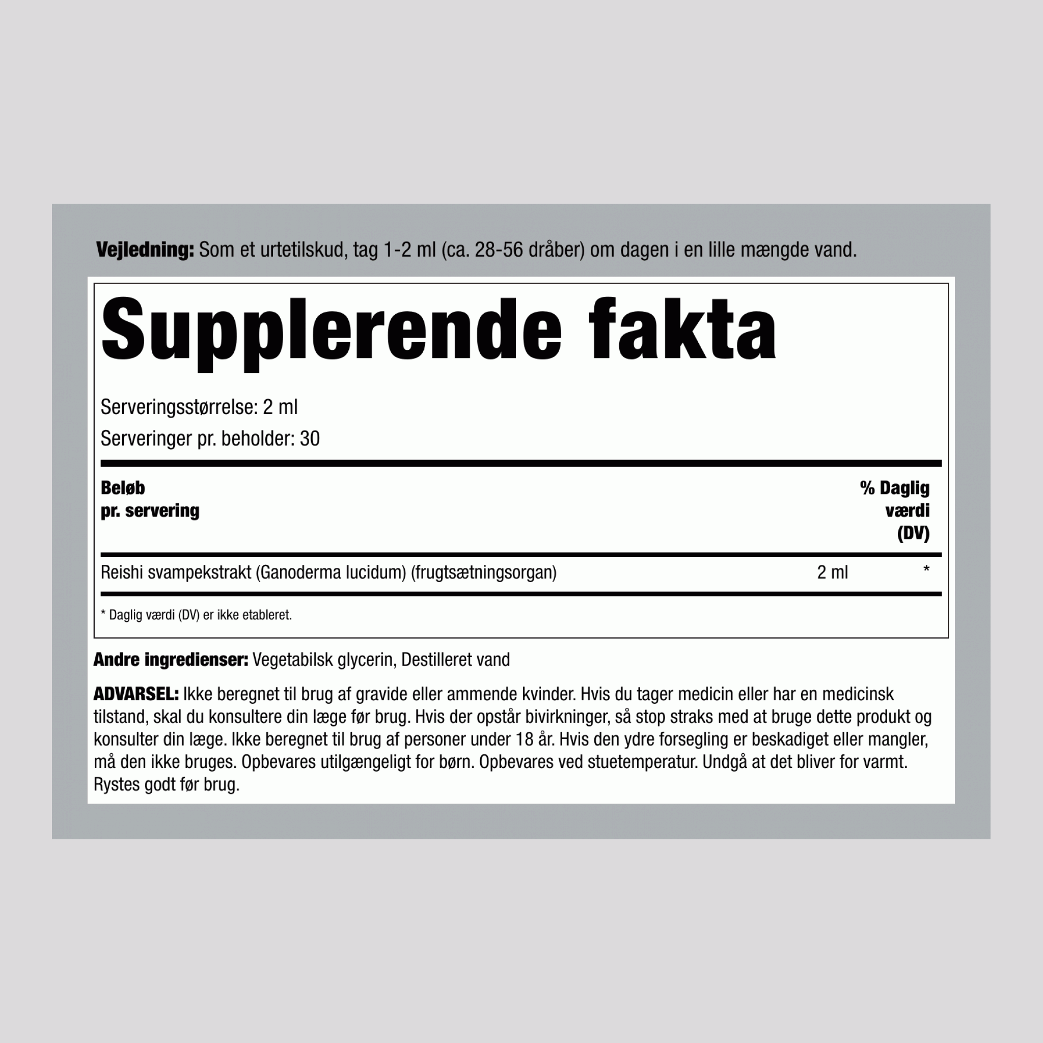 Reishi Svamp Flydende Ekstrakt, 2 fl oz (59 mL) Droppeflaske