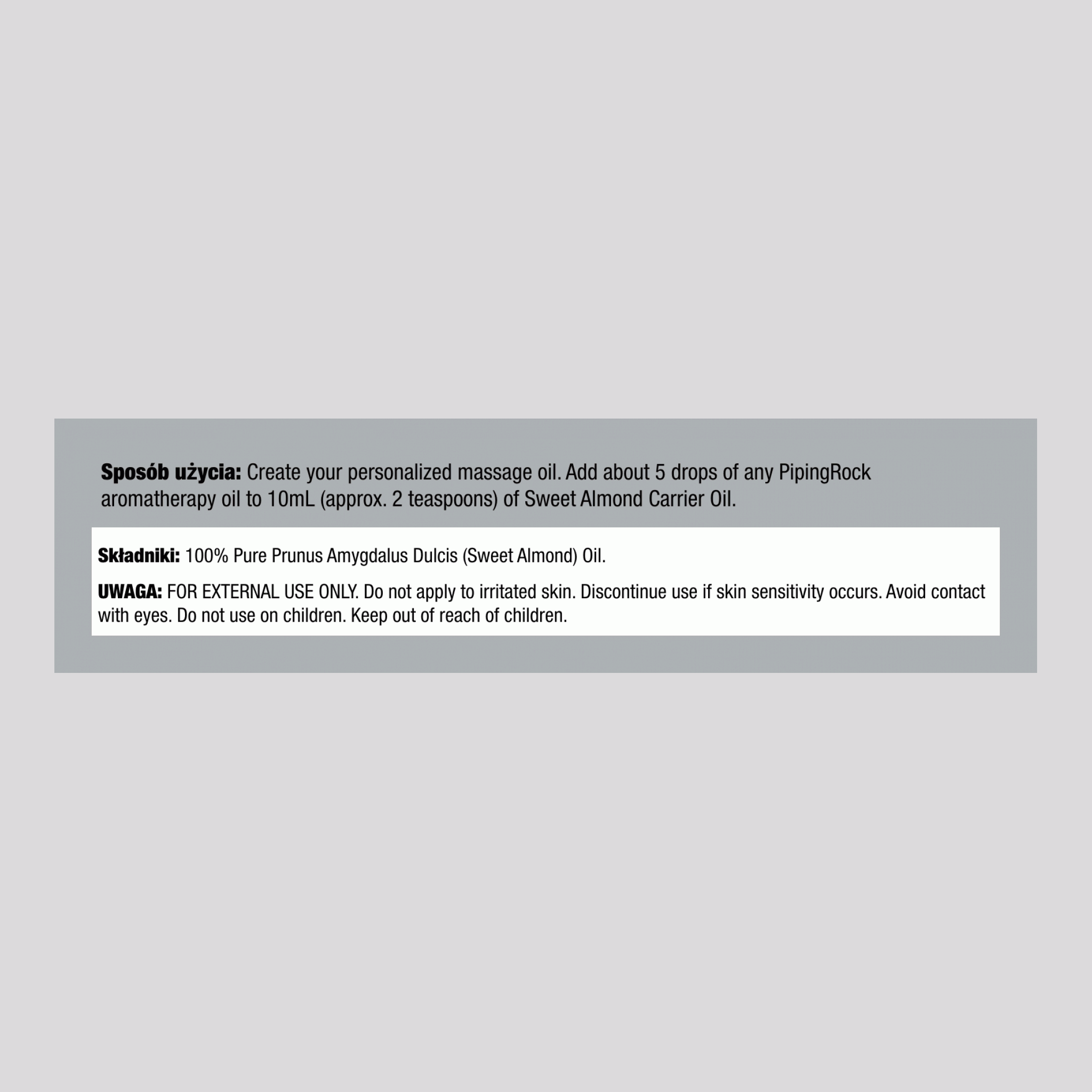 Olej ze Słodkich Migdałów 64 fl oz | Wegański Olej Nawilżający do Włosów i Skóry | by Horbaach, 64 fl oz (1.89 L)