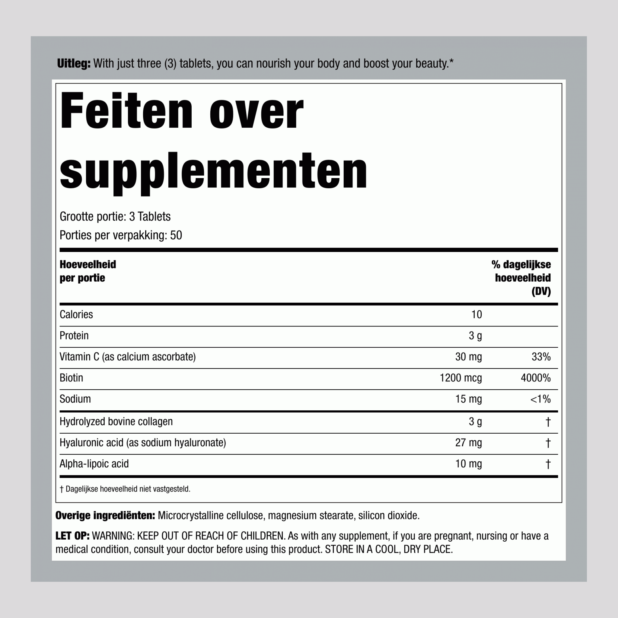 Collageen Beauty Builder, 150 Tabletten