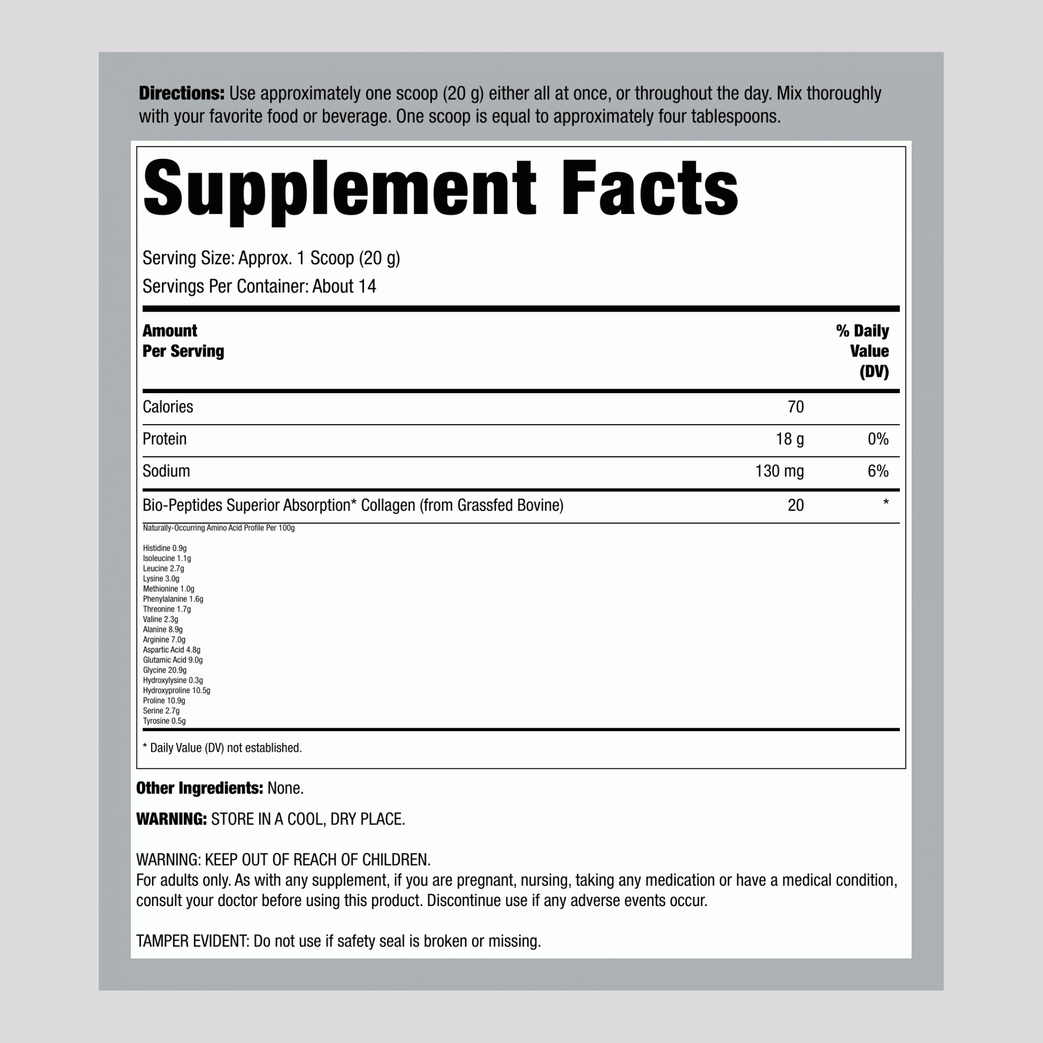 Collagen Bio-Peptides Grassfed, 10 oz (283 g) Powder