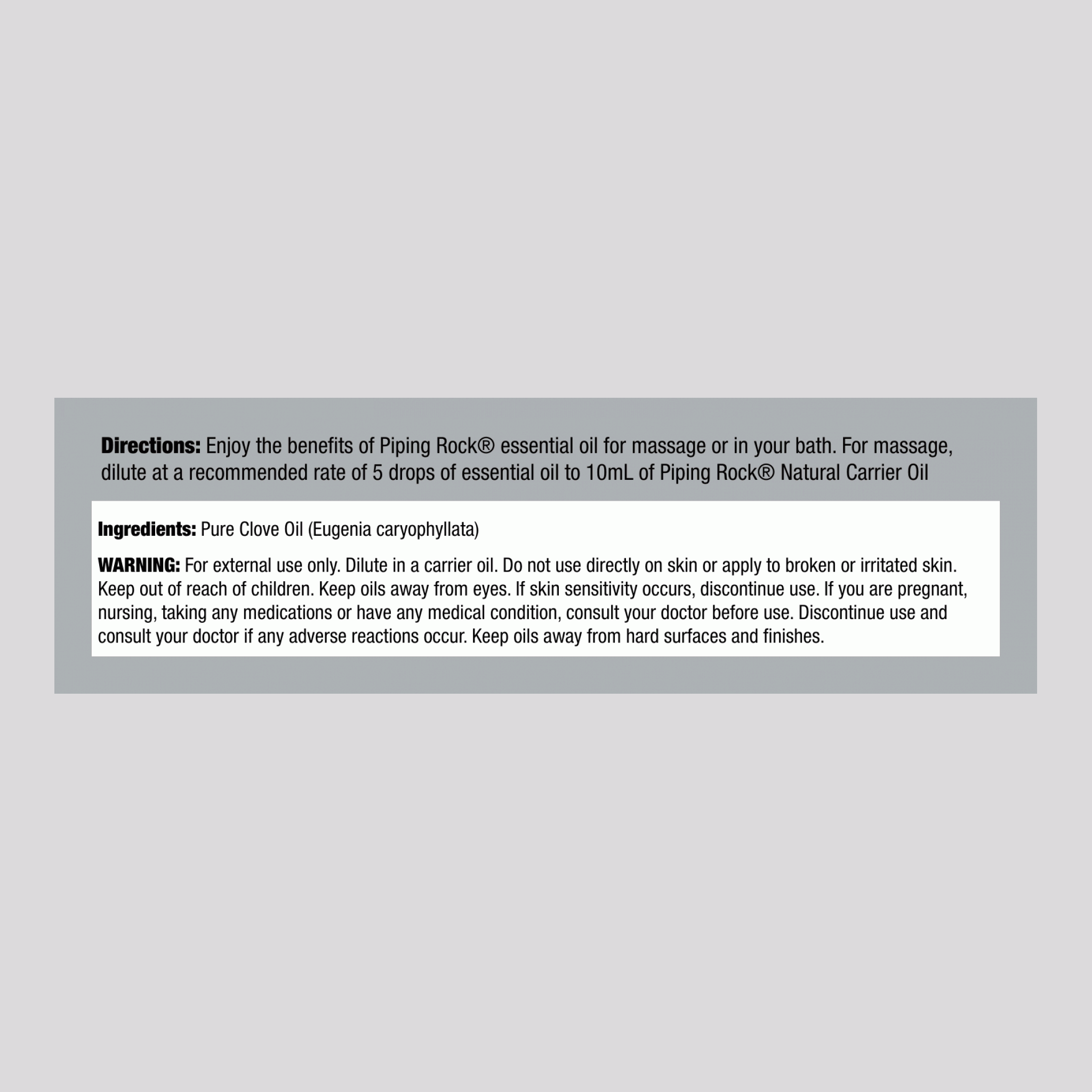 丁香純精油，1/2 液體盎司（15 毫升）滴管瓶