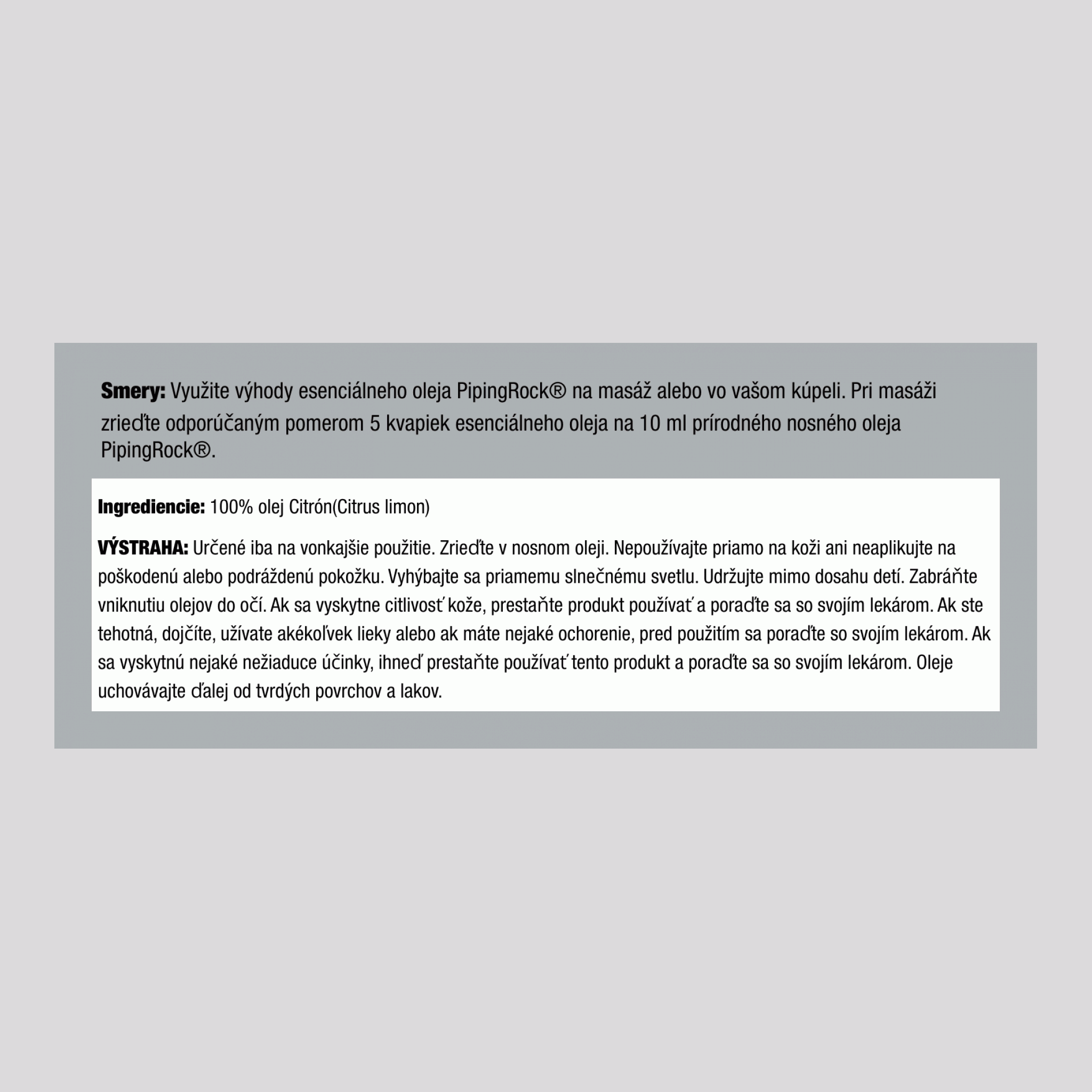 Citrónový čistý esenciálny olej, 1/2 fl oz (15 mL) fľaštička s kvapkadlom