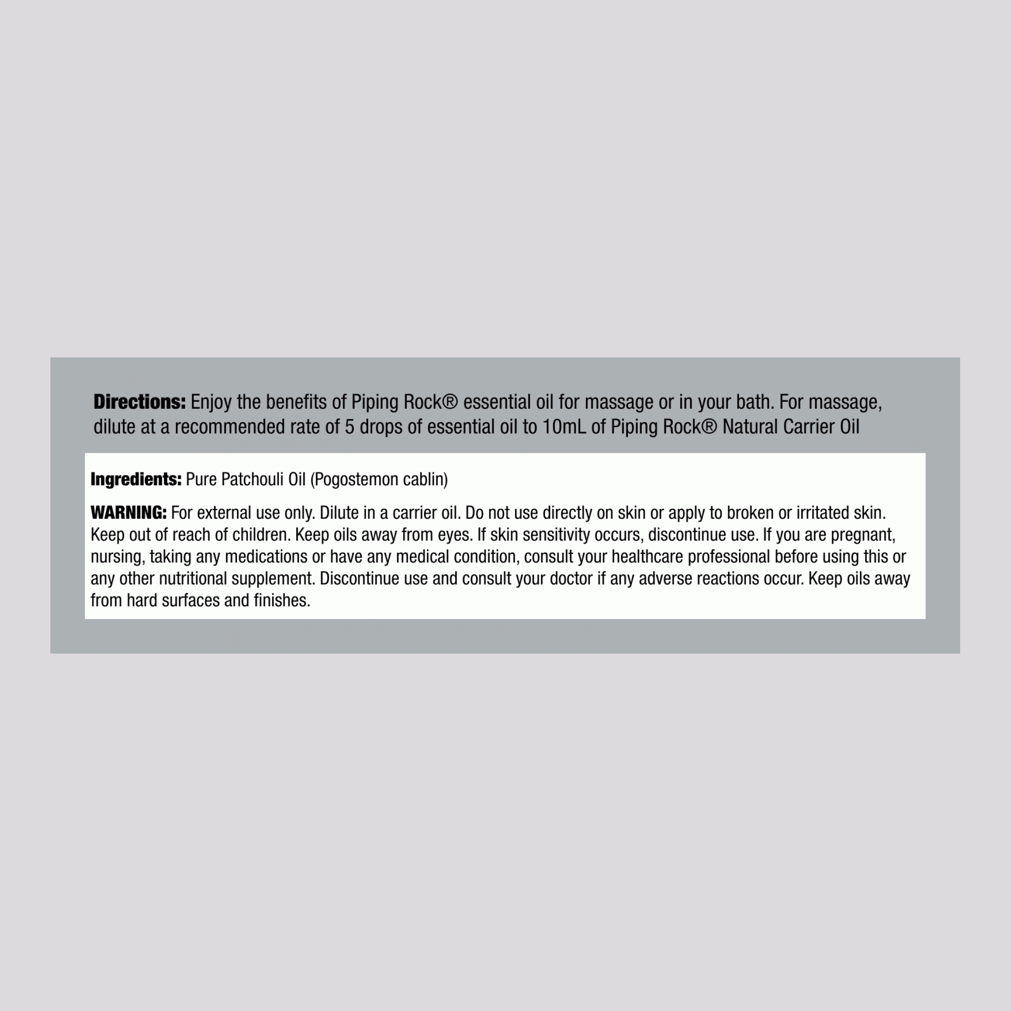 廣藿香純精油，1/2 液體盎司 (15 毫升) 滴管瓶