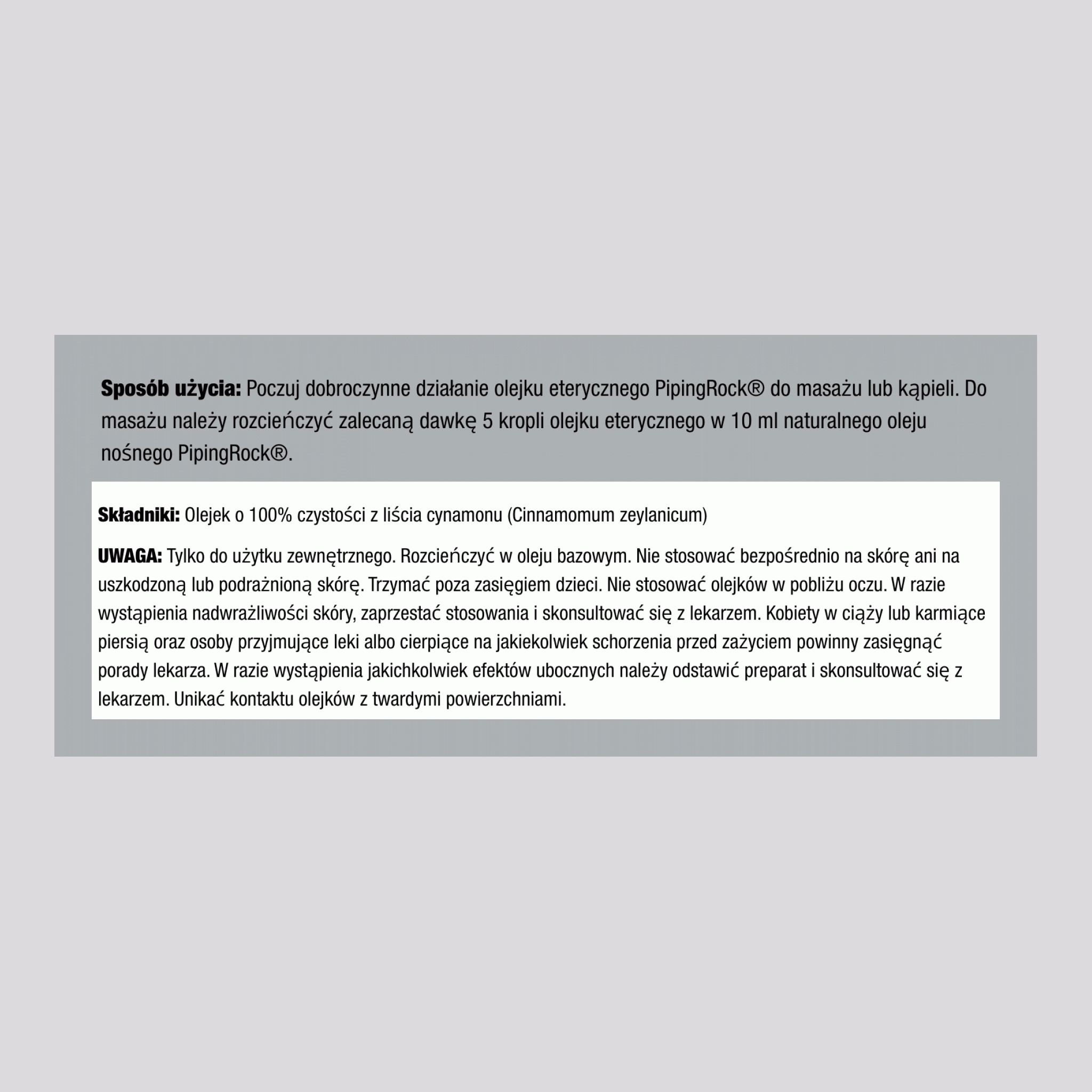 Olejek Eteryczny z Liści Cynamonu, 1/2 fl oz (15 mL) Butelka z Kroplomierzem