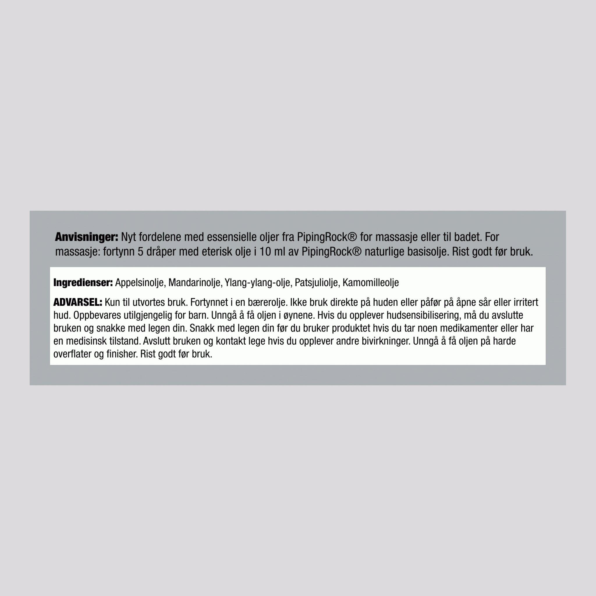 Blanding av beroligende essensielle oljer, 1/2 fl oz (15 mL) dråpeflaske