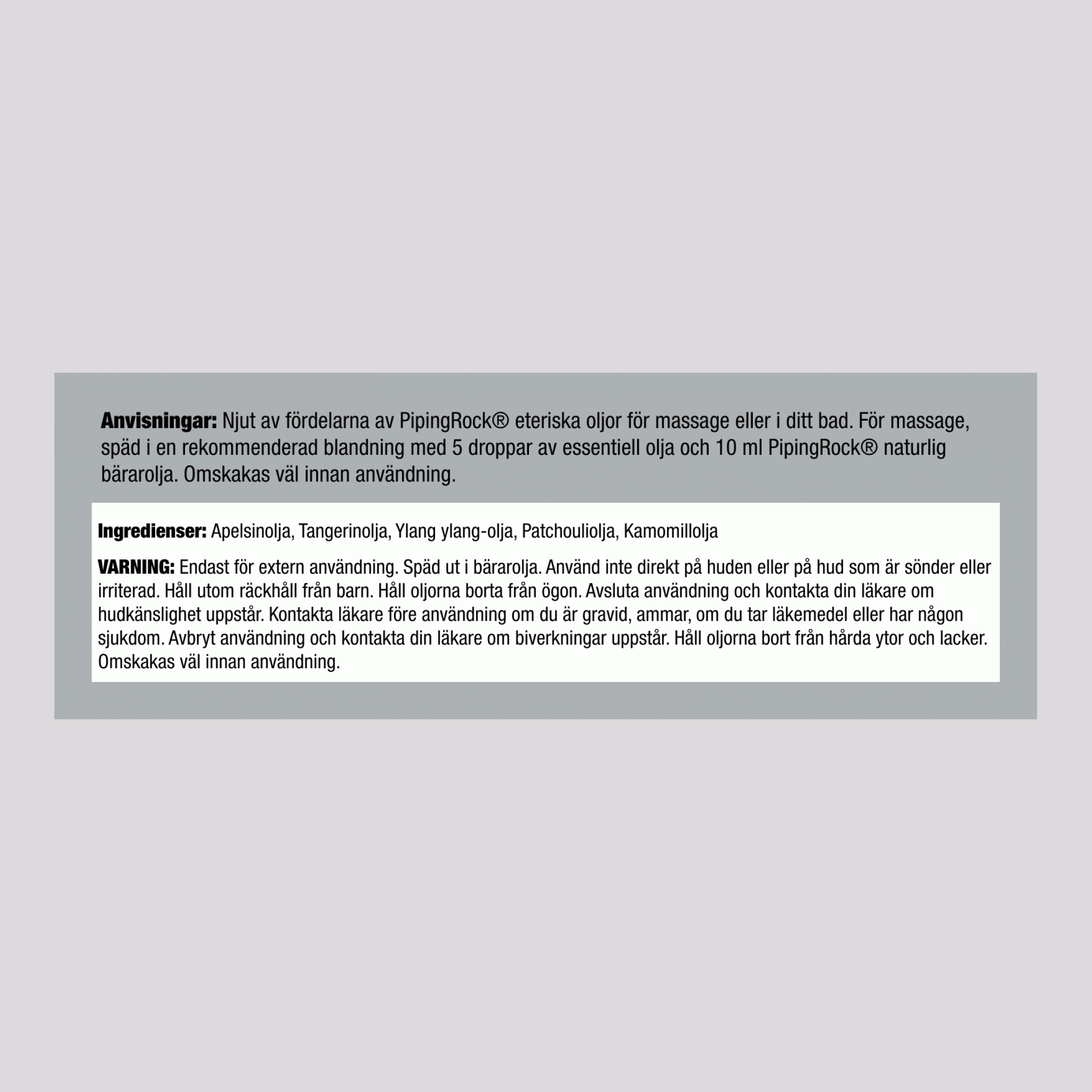 Lugnande Eterisk Oljeblandning, 1/2 fl oz (15 mL) Droppflaska