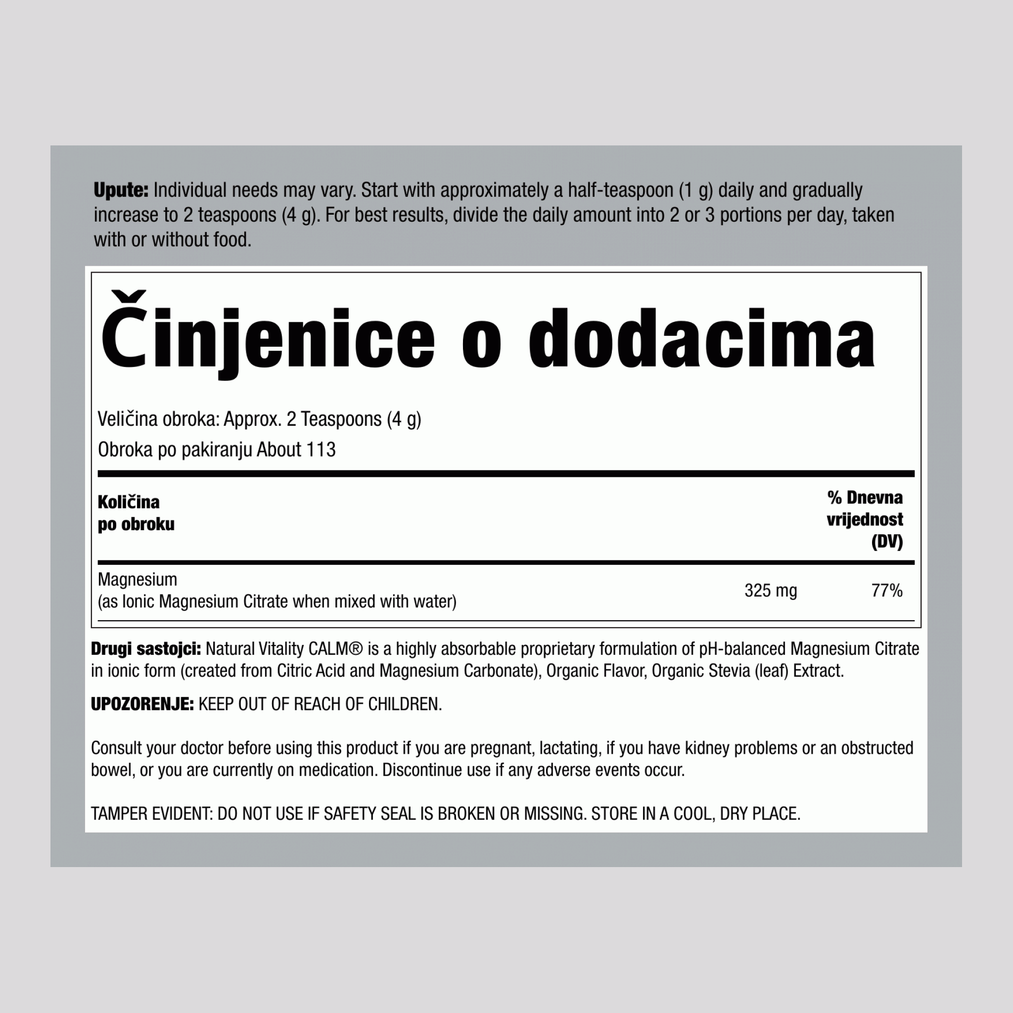 CALM prah slatkog limuna, 16 oz (453 g)