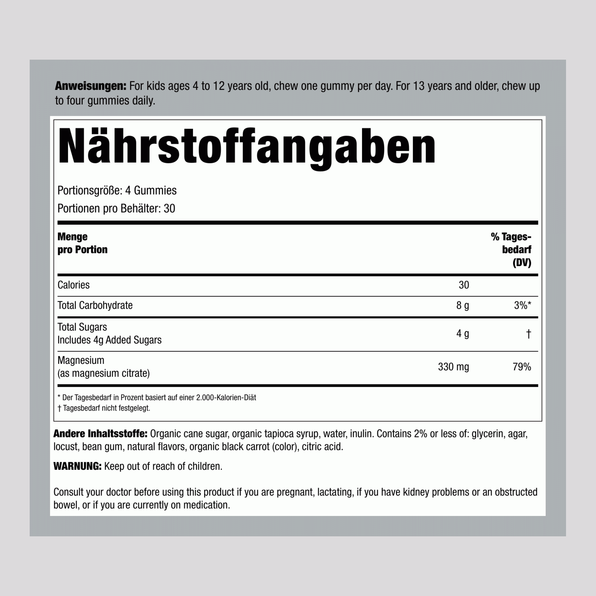 CALM Gummies Himbeer-Zitronengeschmack, 120 leckere Gummies