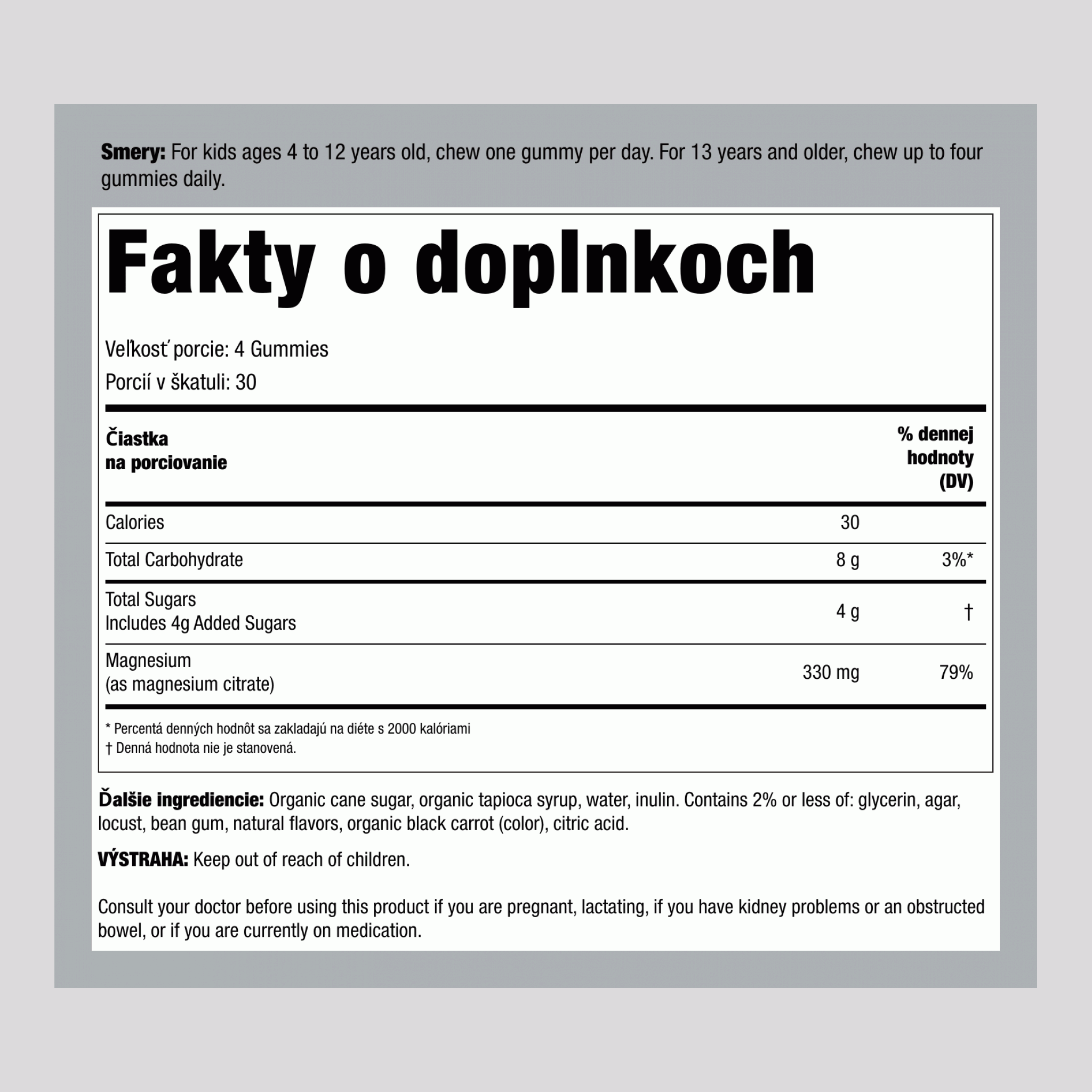 CALM Gummies príchuť malina-citrón, 120 chutných gumíkov