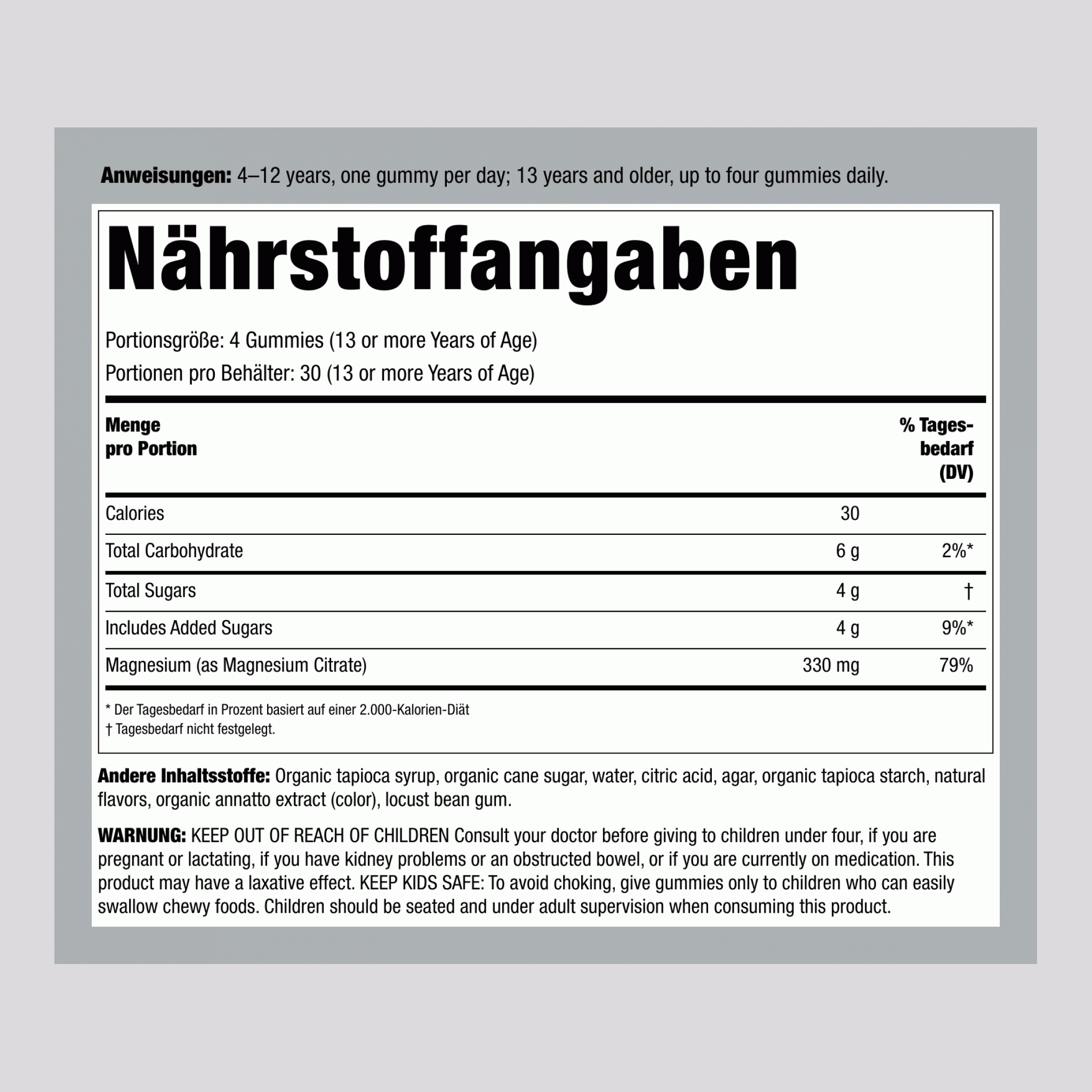 CALM Gummies Orangengeschmack, 120 leckere Gummies