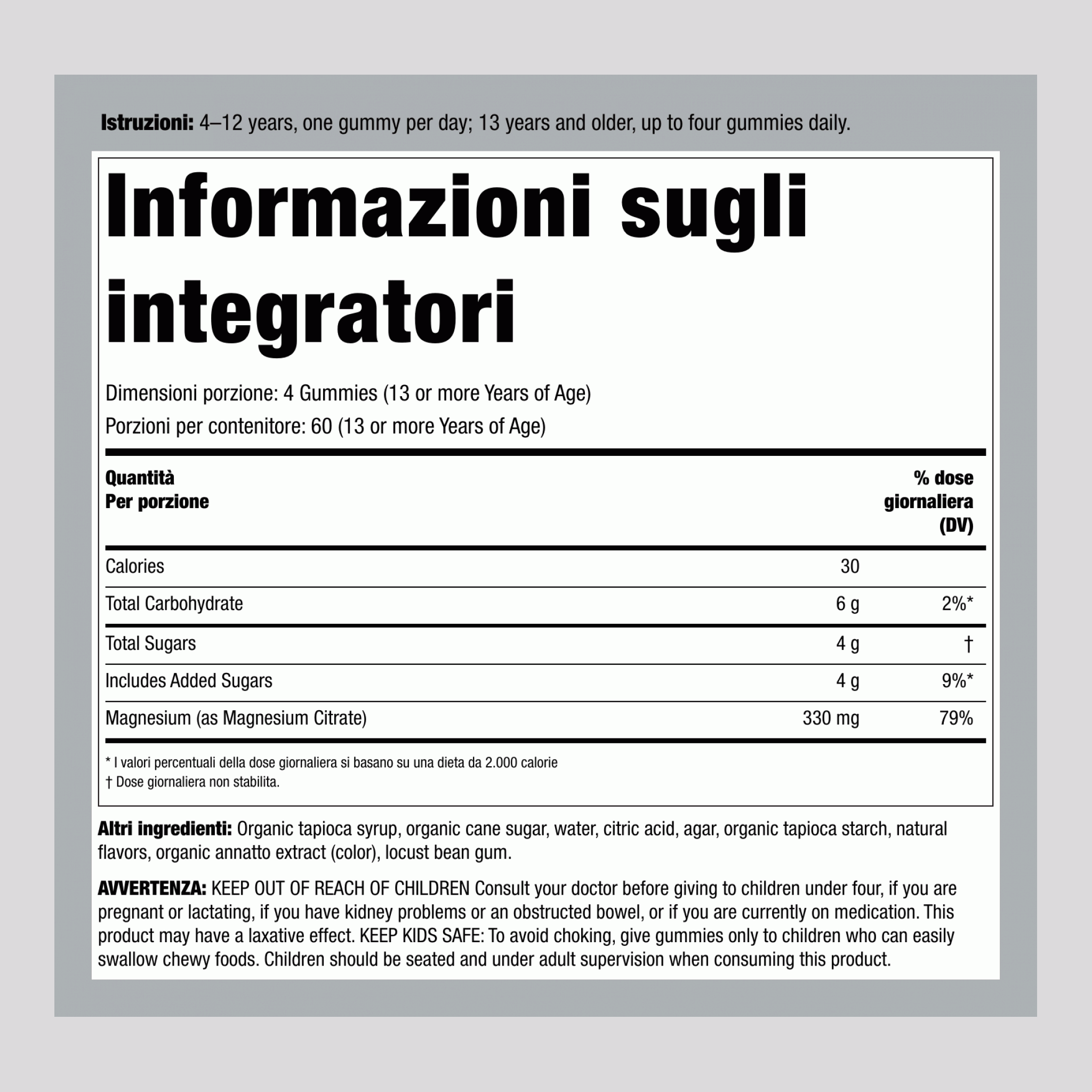 Gommini CALM gusto Arancia, 240 Gustosi Gommini
